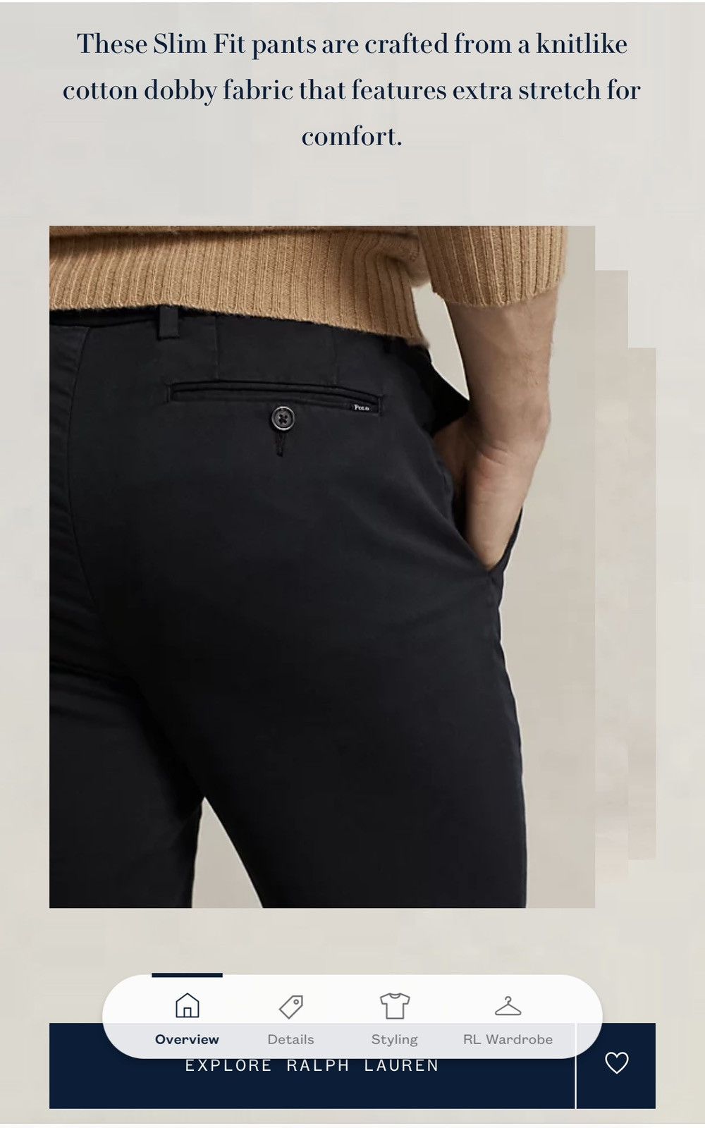 Polo Ralph Lauren Polo Ralph Lauren men’s pants 32x30 black NWT$168 Size US 32 / EU 48 - 4 Thumbnail