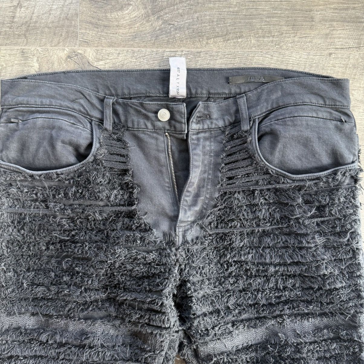 1017 ALYX 9SM × Blackmeans 1017 ALYX 9SM x Blackmeans Distressed Shaggy Jeans – Size 36 Size US 36 / EU 52 - 4 Thumbnail
