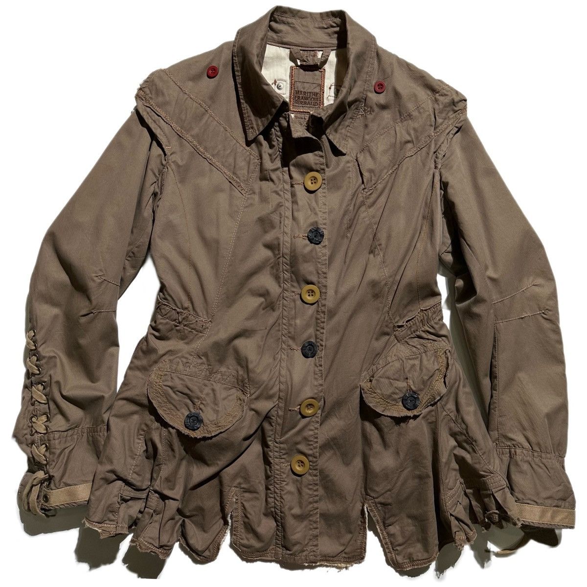 Marithe + Francois Girbaud 00’s Marithe Francois Girbaud Apocalypse Style Rope Jacket Size US M / EU 48-50 / 2 - 2 Thumbnail