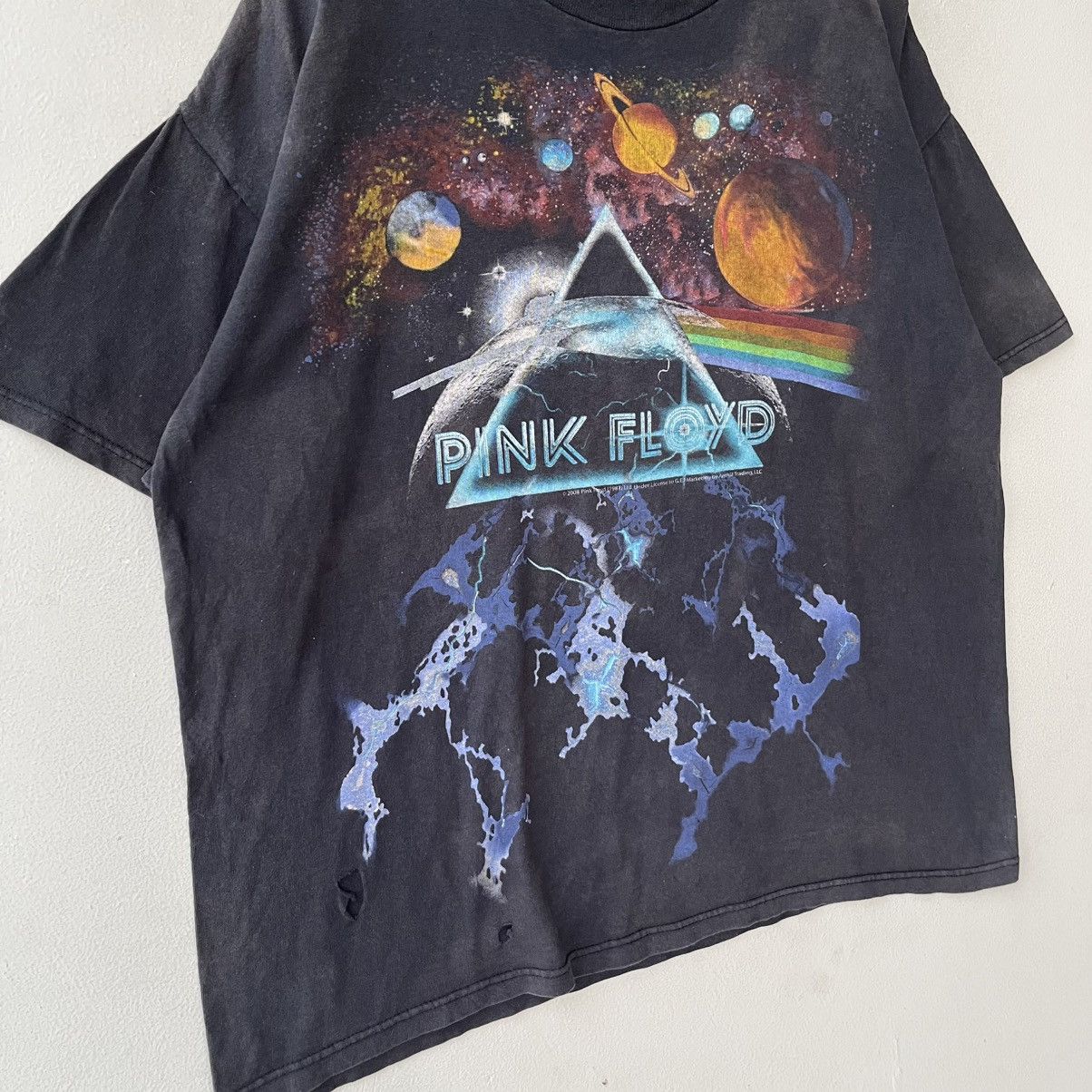 Rap Tees Vintage 2008 Pink Floyd Dark Side of the Moon T-Shirt Size US XL / EU 56 / 4 - 4 Thumbnail