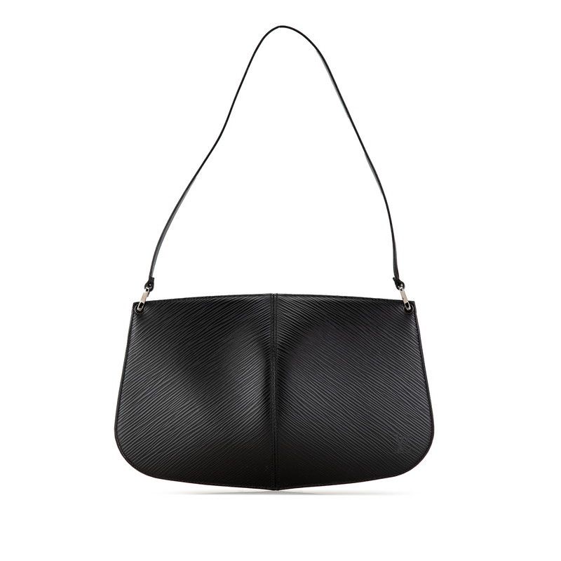 Louis Vuitton Louis Vuitton Louis Vuitton Epi Pochette Demi Lune Handbag M52622 Black Leather Leather Handbag M52622 in Very Good Condition Size ONE SIZE - 1 Thumbnail