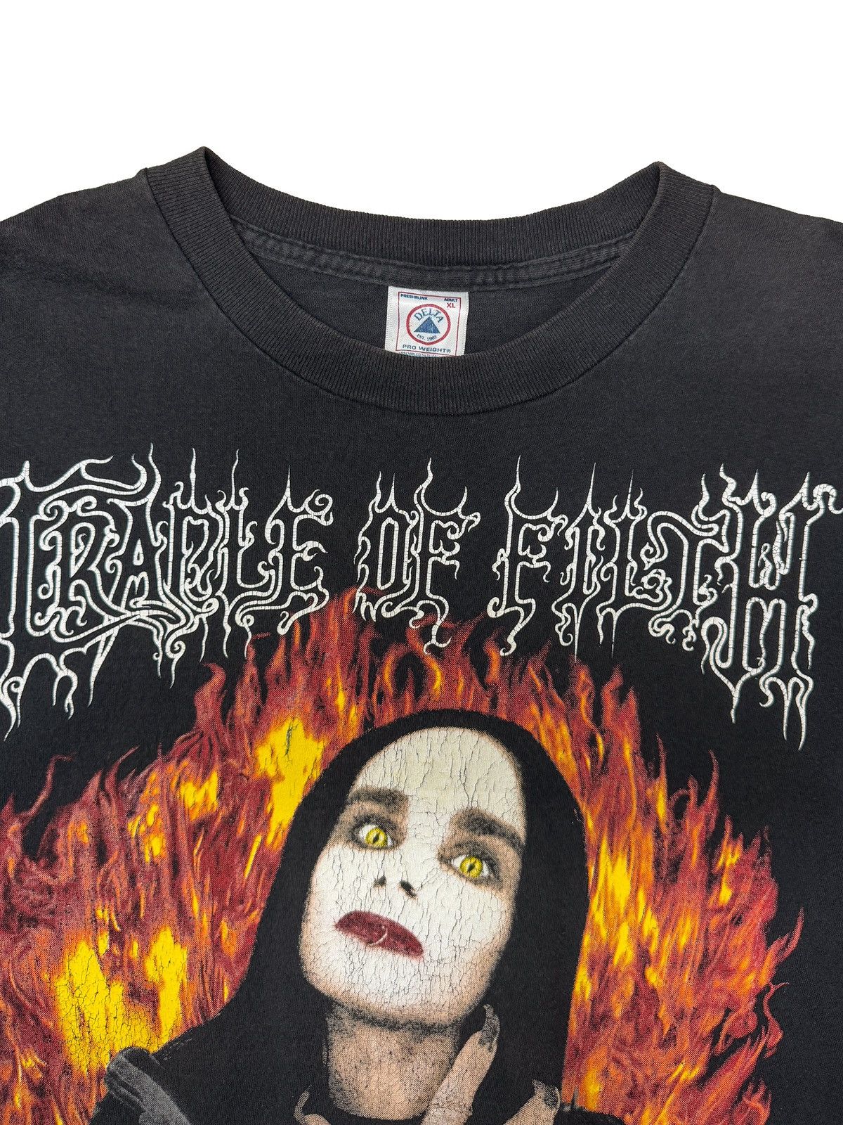 Band Tees × Designer × Vintage 1999 Cradle Of Filth “Wanker” Metal Long Sleeve T-Shirt Size US XL / EU 56 / 4 - 4 Thumbnail