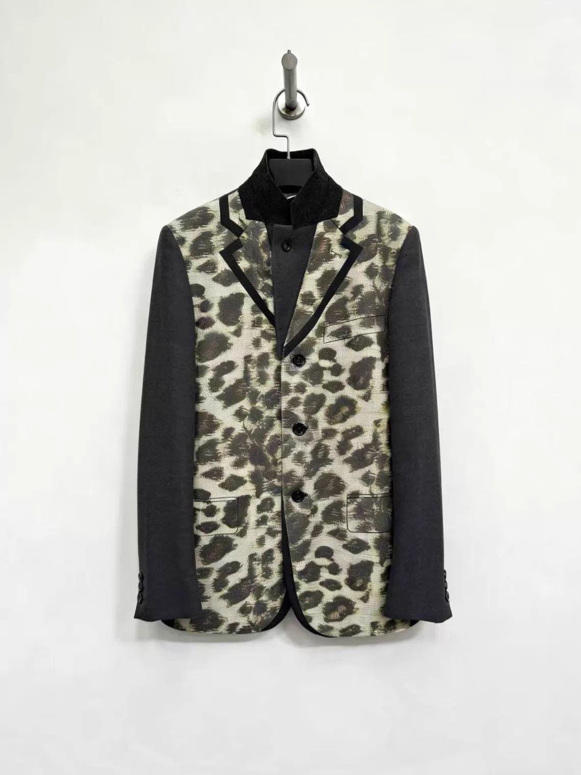 Comme des Garcons CDG HOMME PLUS 09AW Leopard Print Wool Jacket XS Size US XS / EU 42 / 0 - 1 Thumbnail