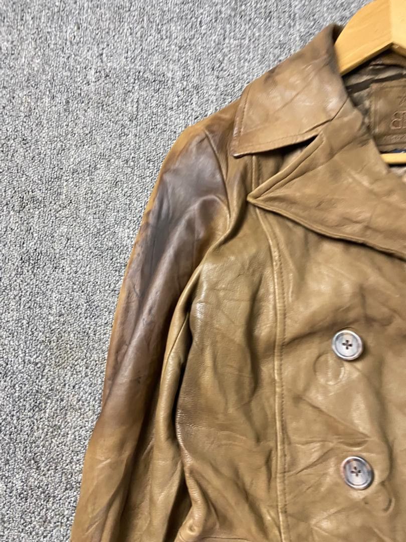 Banana Republic Banana Republic Double Breasted Leather Jacket (202) Size US S / EU 44-46 / 1 - 8 Thumbnail