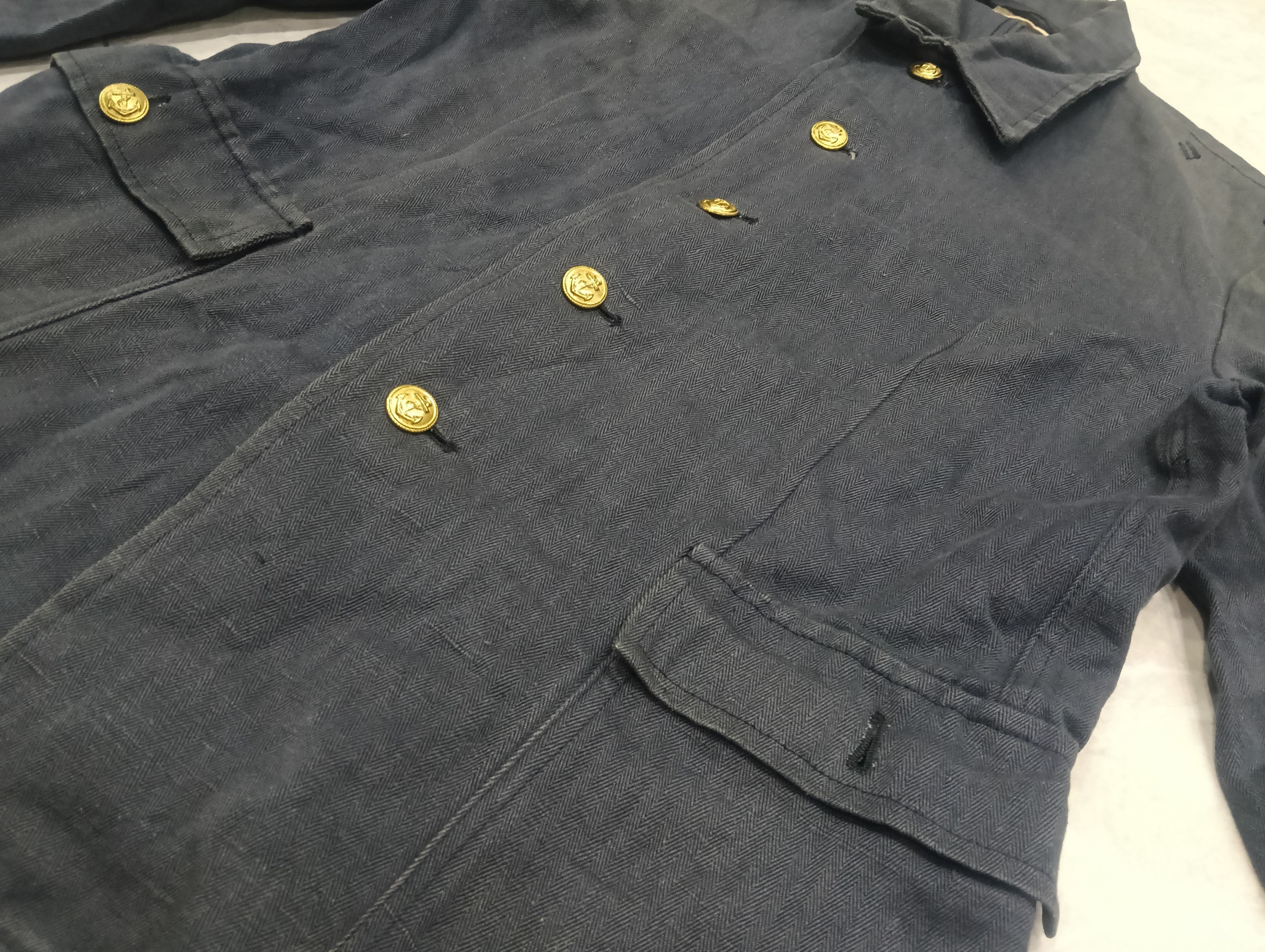 Other Vintage 50s/60s East Germany Navy Hbt Jacket Size US L / EU 52-54 / 3 - 7 Thumbnail