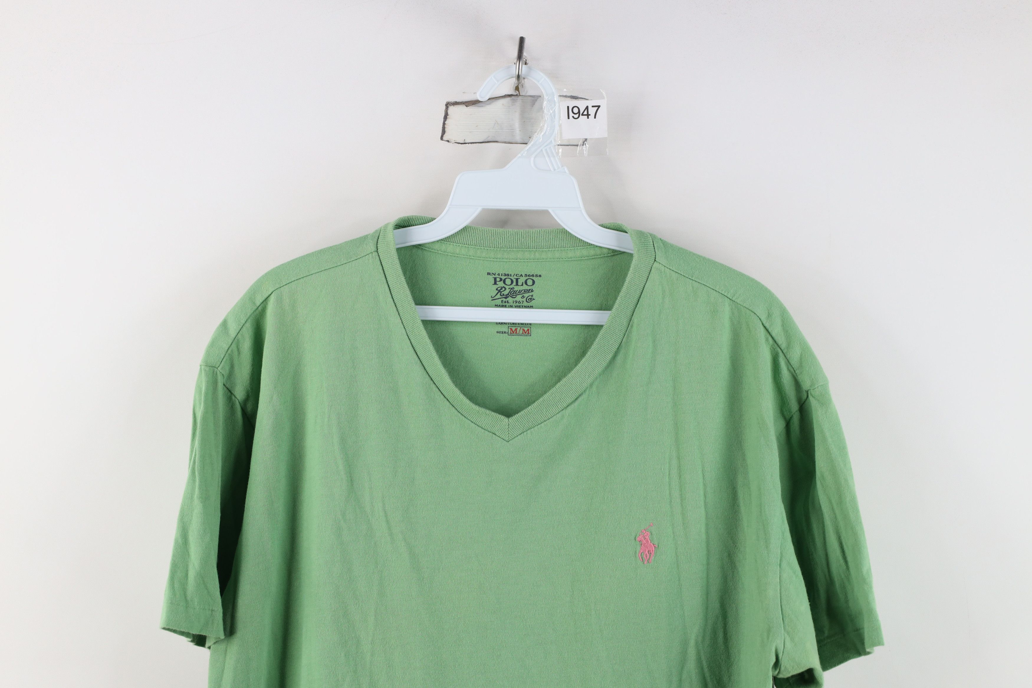 Ralph Lauren Vintage Y2K Ralph Lauren V-Neck Short Sleeve T-Shirt Size US M / EU 48-50 / 2 - 2 Thumbnail