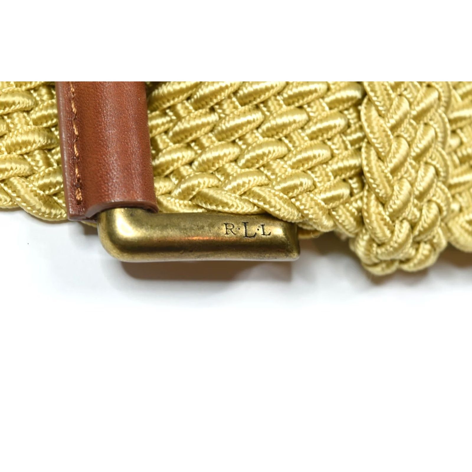 Ralph Lauren Lauren Ralph Lauren Belt Braided Cord Beige Brown Leather Casual Womens Large LBrown Brown Belt Size ONE SIZE - 3 Thumbnail