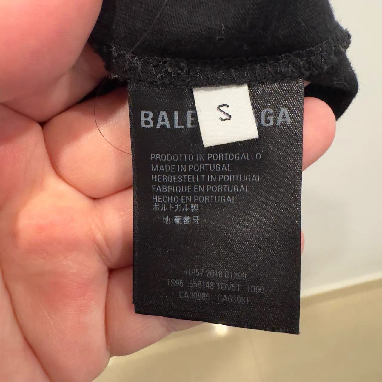 Balenciaga Balenciaga Black and White Wheat Ear Short Sleeve K28 Size US S / EU 44-46 / 1 - 4 Thumbnail