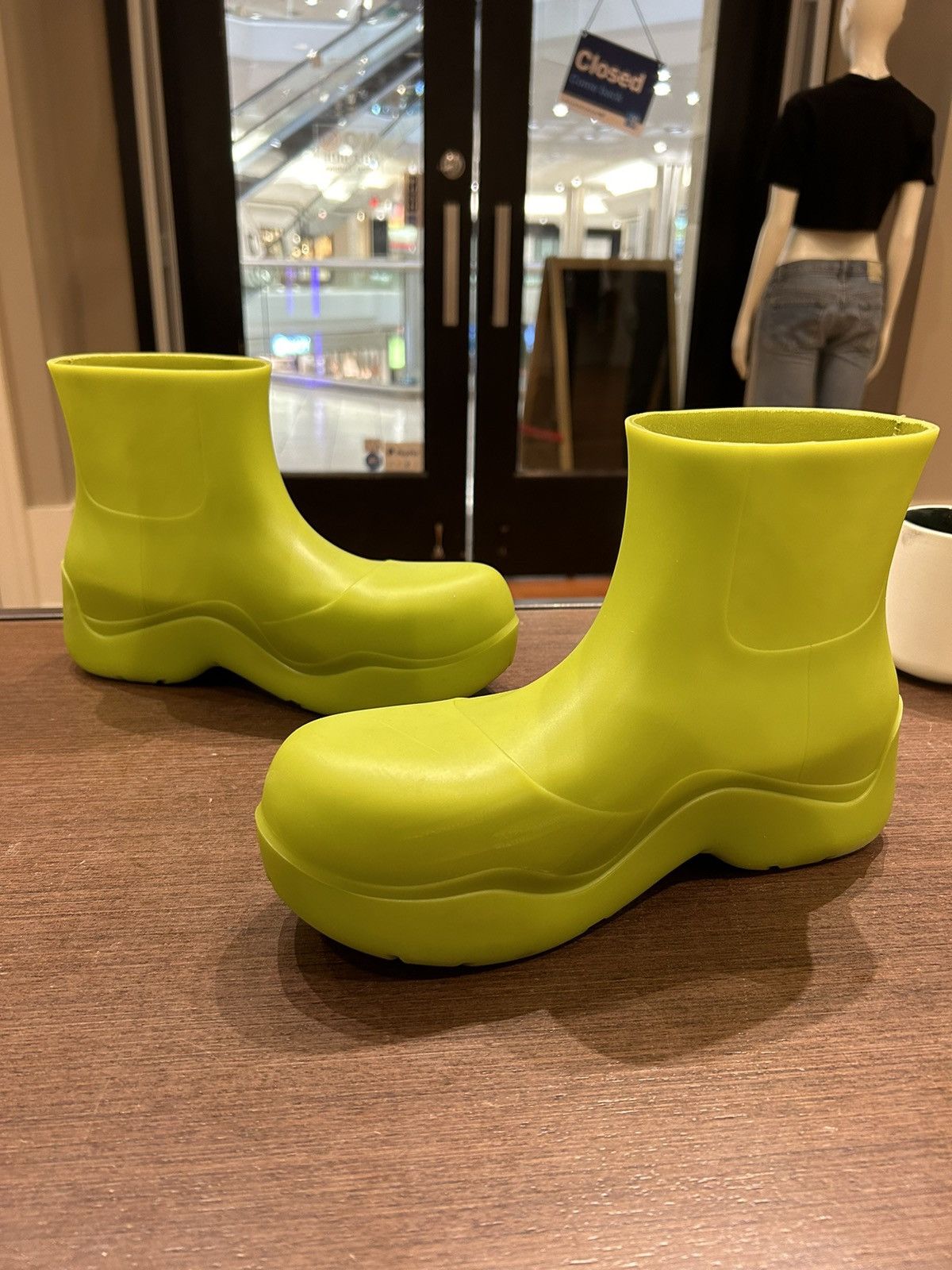Bottega Veneta Bottega Veneta Puddle Boot Green Size US 8 / EU 41 - 2 Thumbnail