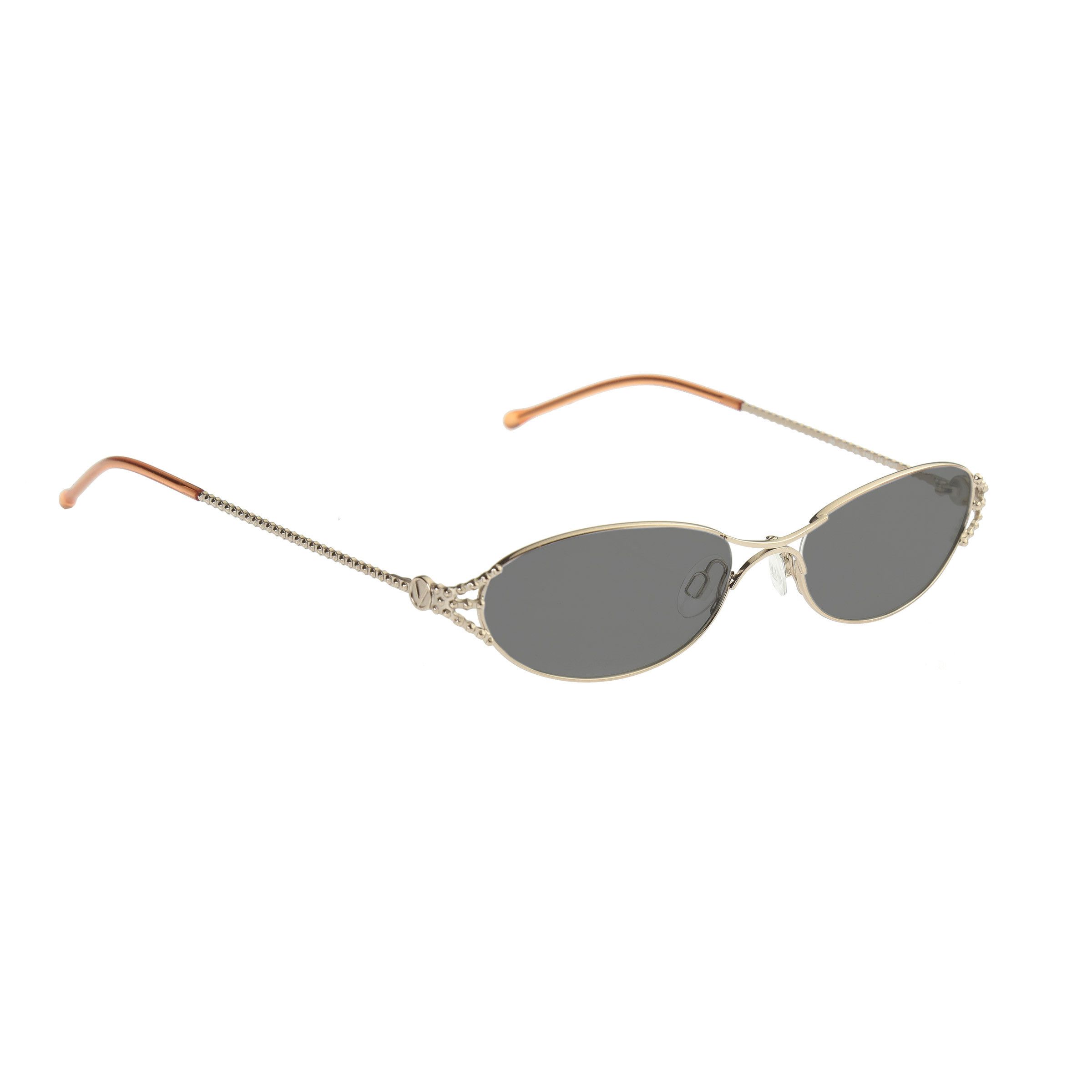 Valentino Valentino '90s Rough Frames Val 5353 Sunglasses Black Size ONE SIZE - 2 Thumbnail