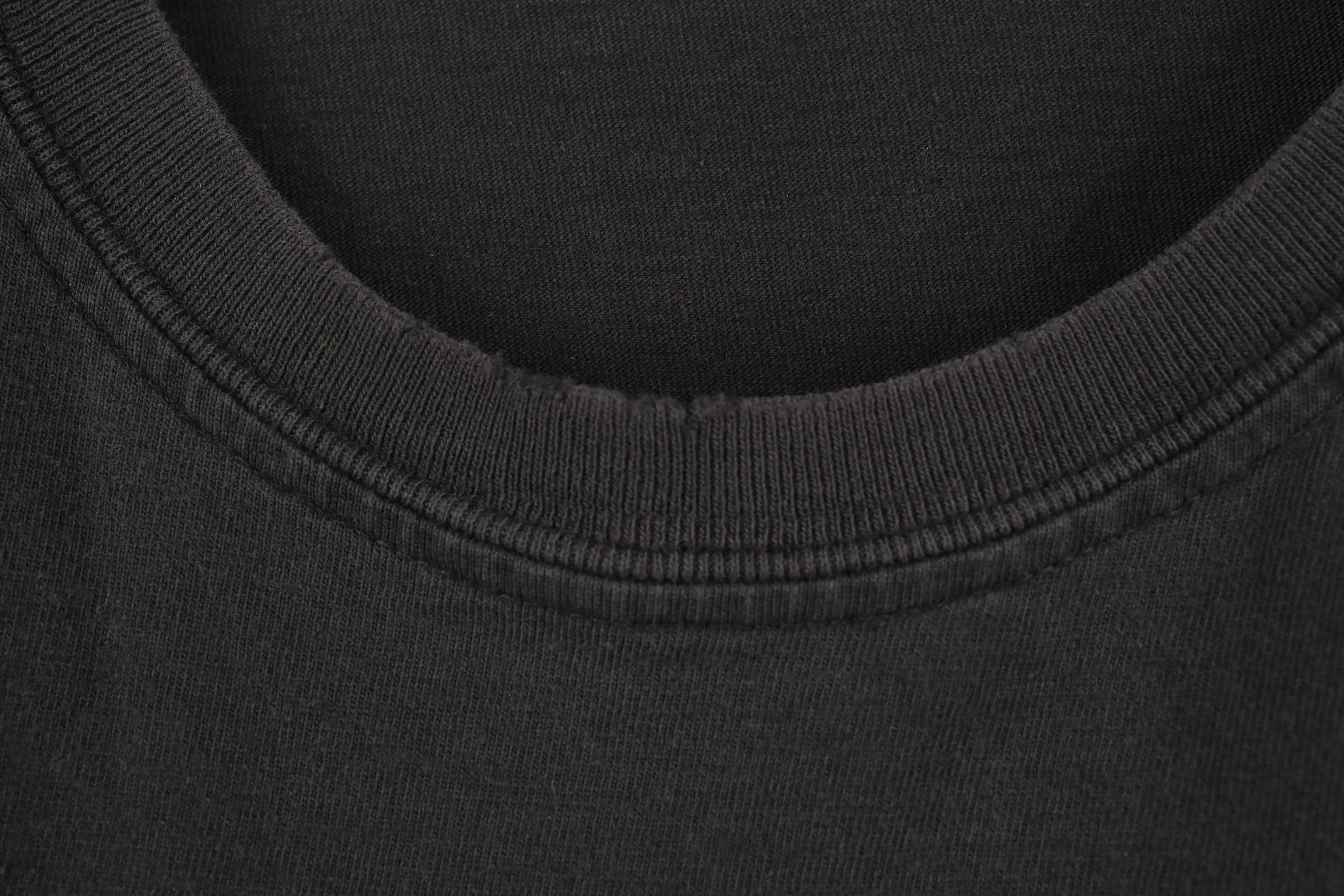 Vintage Vintage 90s Streetwear Blank Heavy Cotton T-Shirt Black Size US L / EU 52-54 / 3 - 5 Thumbnail