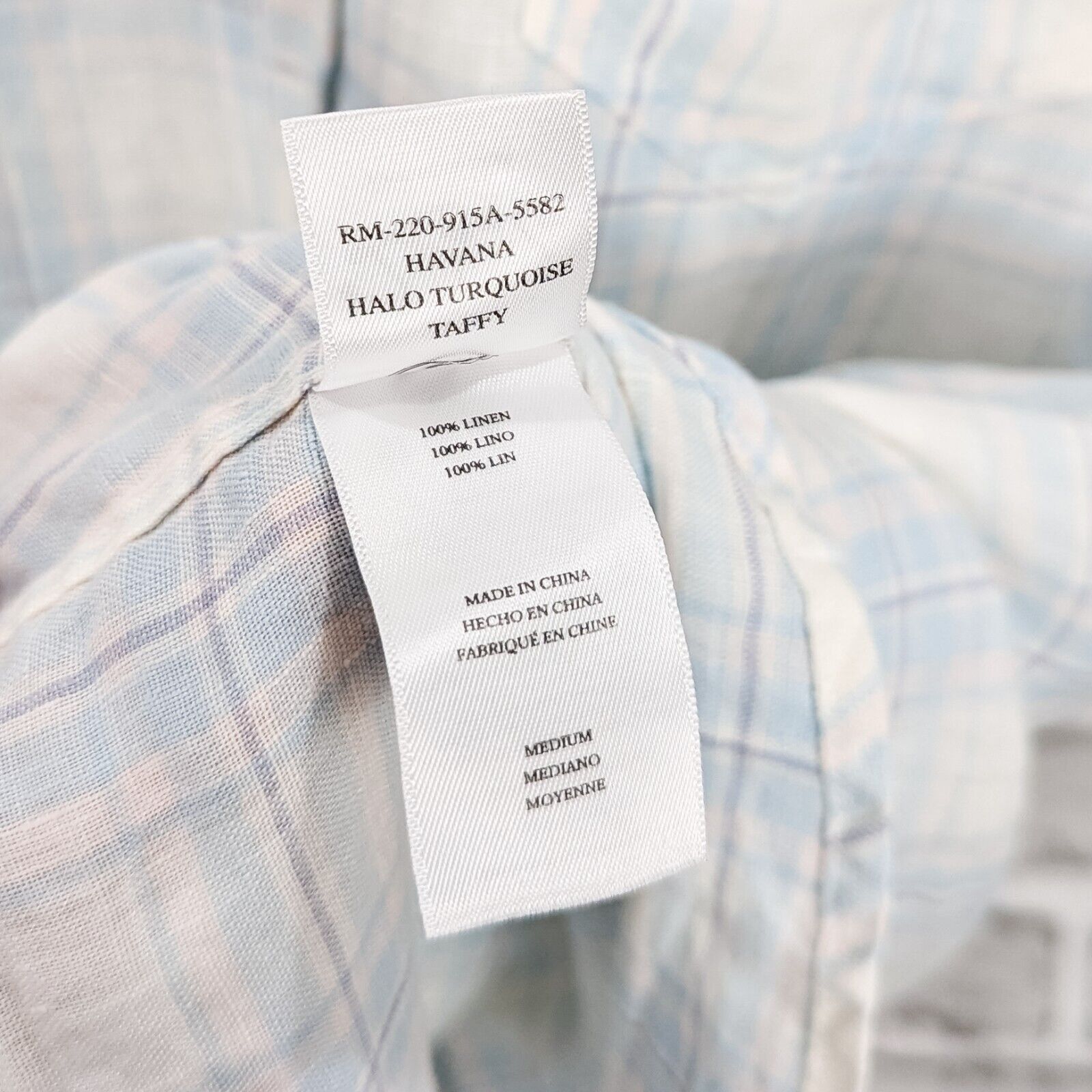 Rails Rails Linen Havana Button down Shirt in Halo Turquoise taffy Size US M / EU 48-50 / 2 - 5 Thumbnail