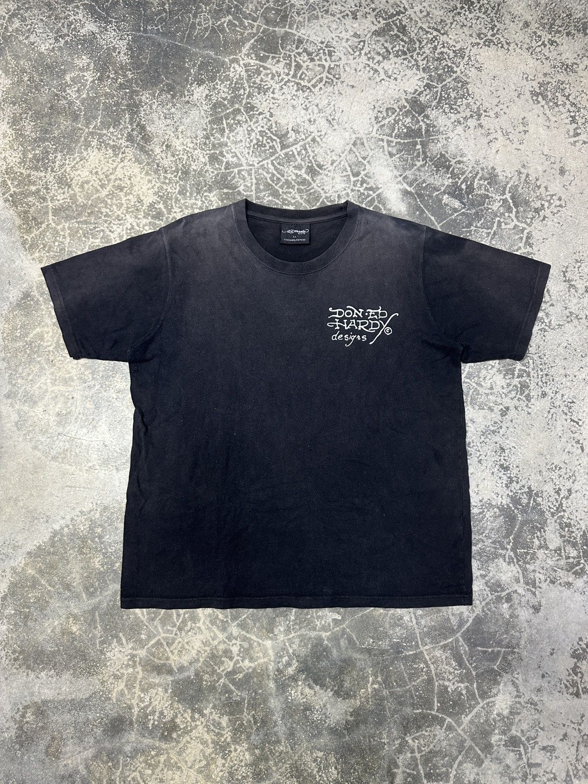 Christian Audigier × Ed Hardy × Vintage Sun Faded 🔥 Ed Hardy Rare Tshirt Size US XL / EU 56 / 4 - 2 Thumbnail