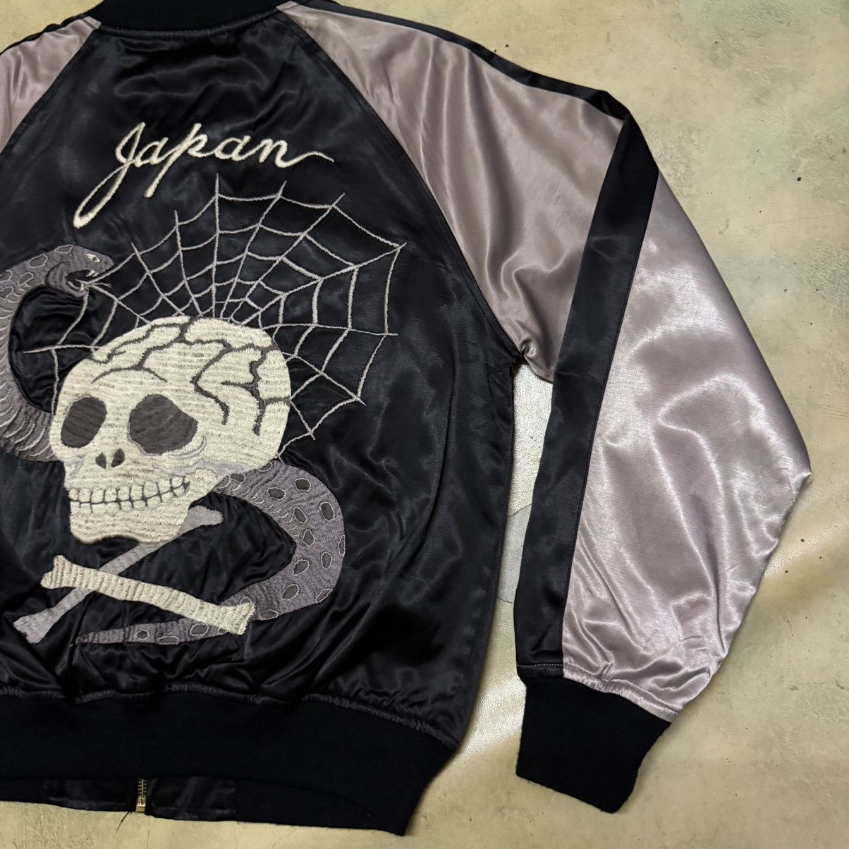 Japanese Brand 2009 Houston x Tadano Hitoshi "Skull Snake" Sukajan jacket Size US S / EU 44-46 / 1 - 3 Thumbnail