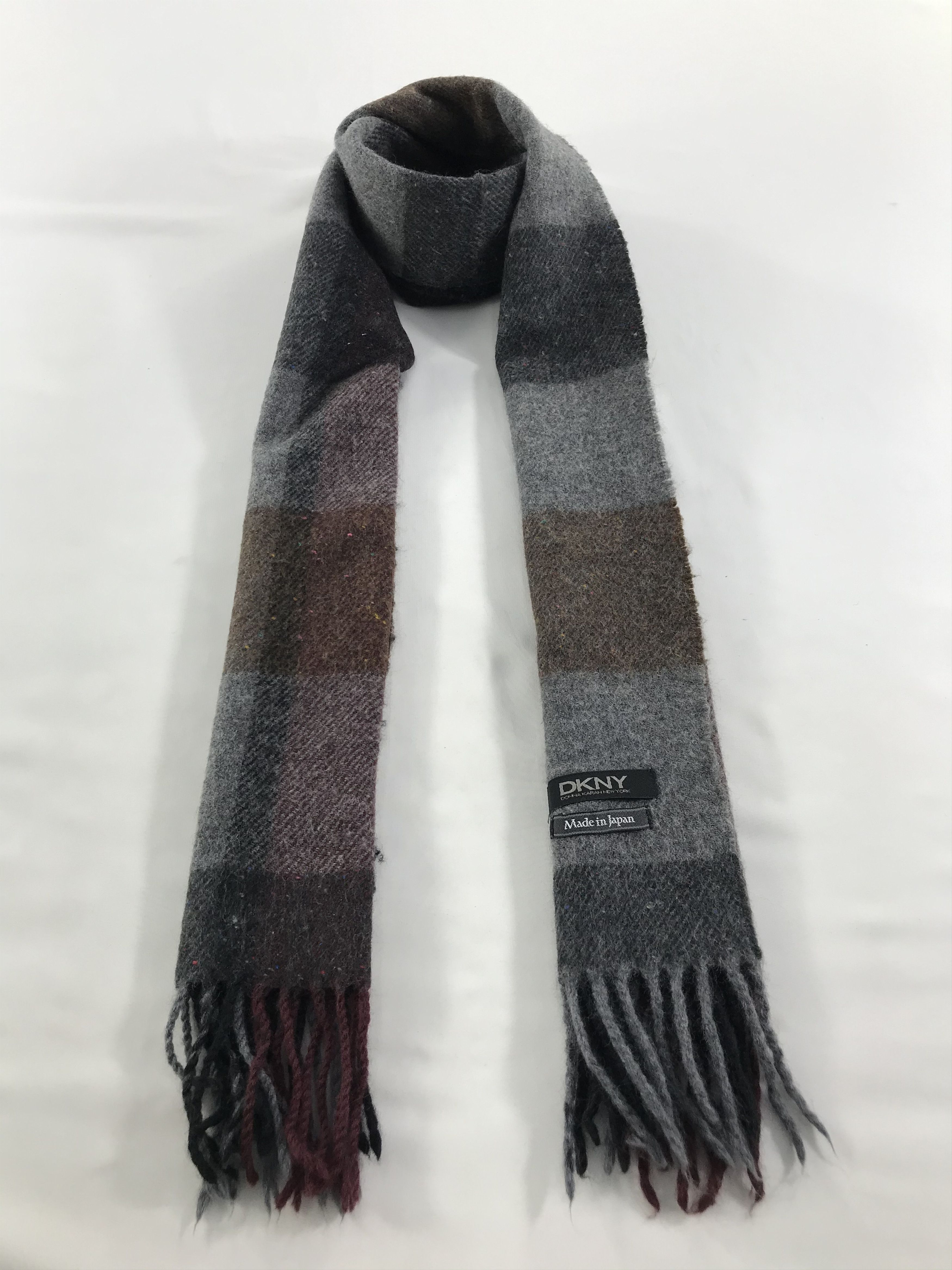 DKNY DKNY Wool Scarf Muffler V87 Size ONE SIZE - 1 Thumbnail