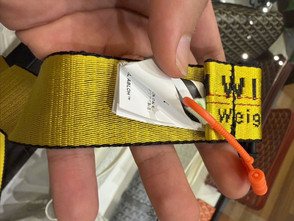 Off-White Off-White Industrial Strap Belt - Yellow Size ONE SIZE - 4 Thumbnail