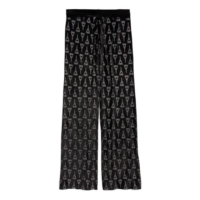 Balenciaga o1bcso1str0326 Paris Flastic Pants in Black Size 27" / US 4 / IT 40 - 1 Thumbnail