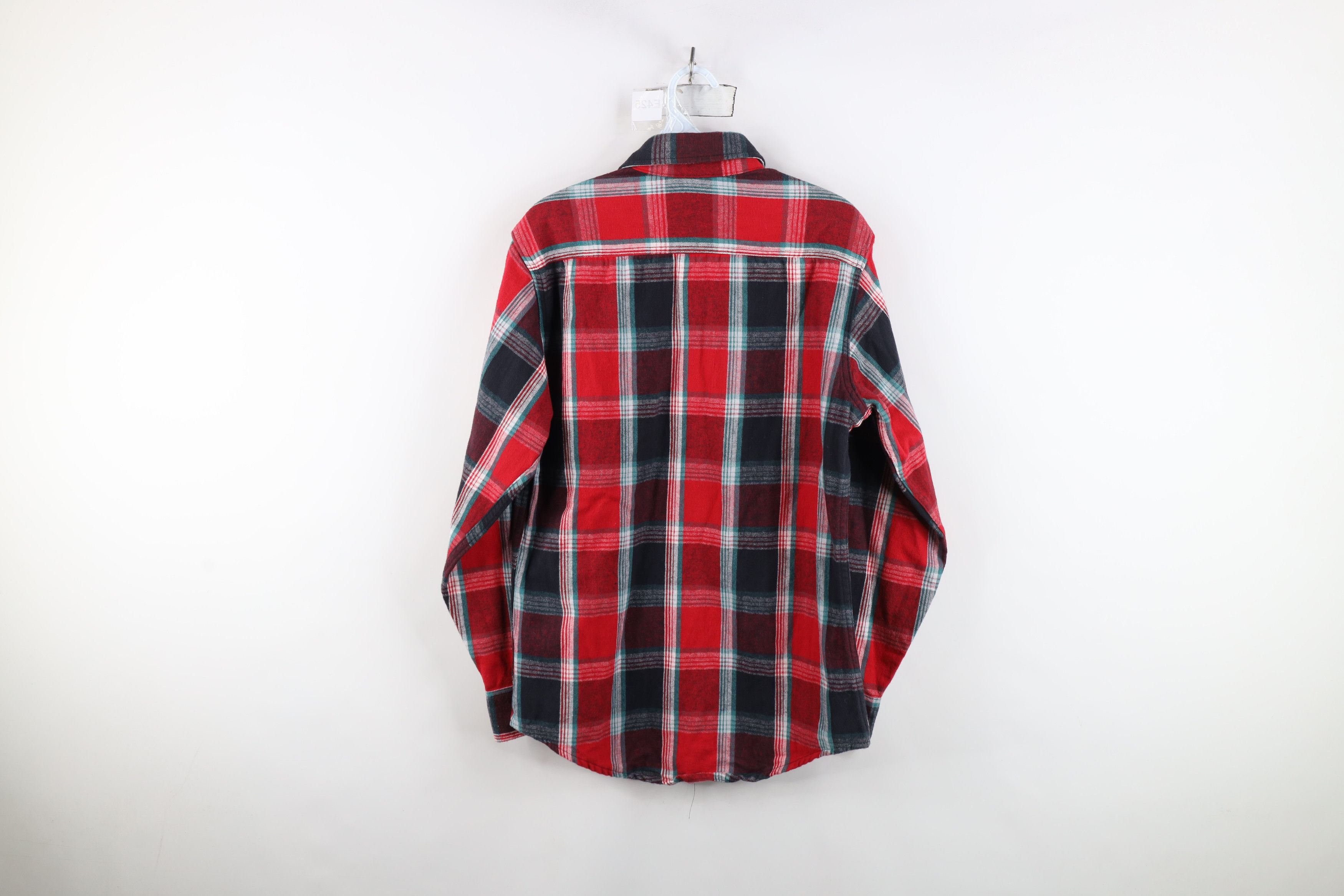 Vintage Vintage 90s Streetwear Heavyweight Button Shirt Plaid Size US S / EU 44-46 / 1 - 11 Thumbnail