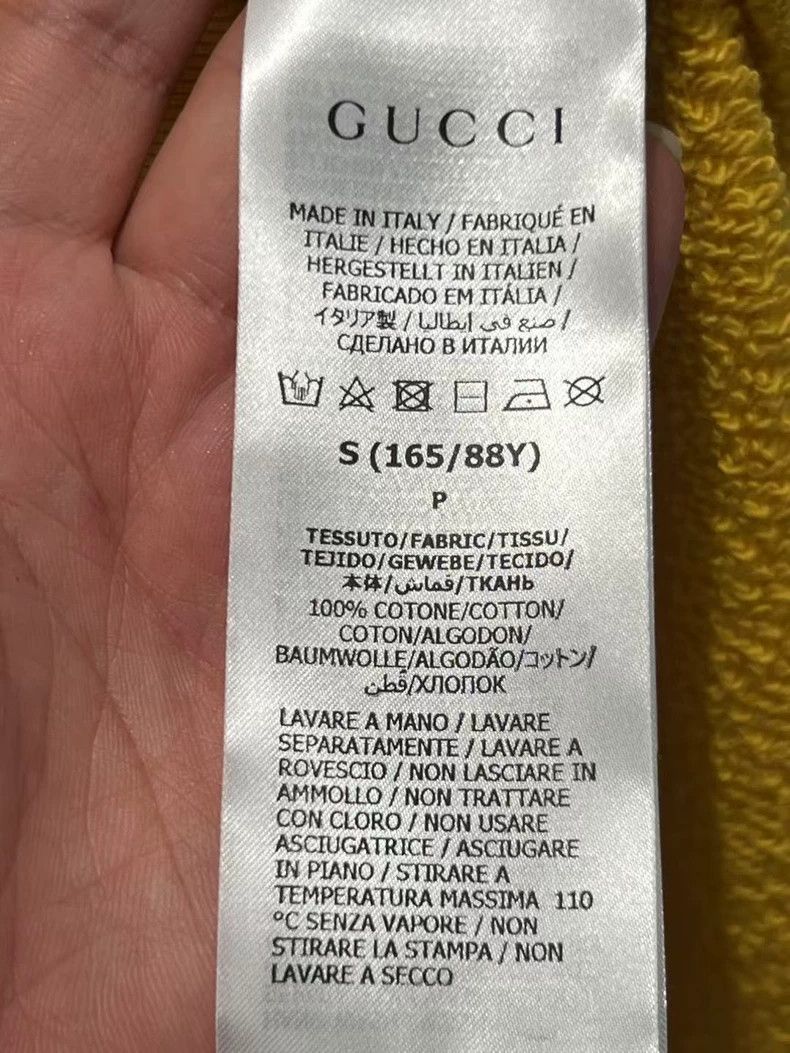 Gucci Gucci Gucci yellow letter logo hoodie 2501-Nextarrow Size US S / EU 44-46 / 1 - 5 Thumbnail