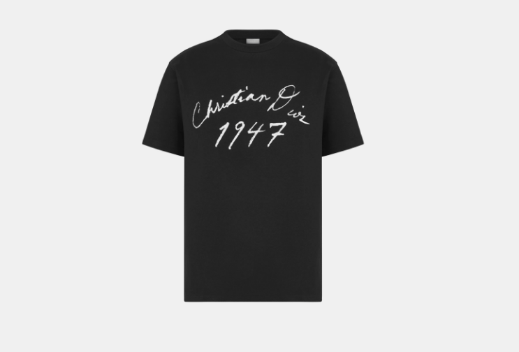 Dior o1w1db10525 493J69 Relaxed-Fit T-Shirt in Black Size US M / EU 48-50 / 2 - 1 Thumbnail