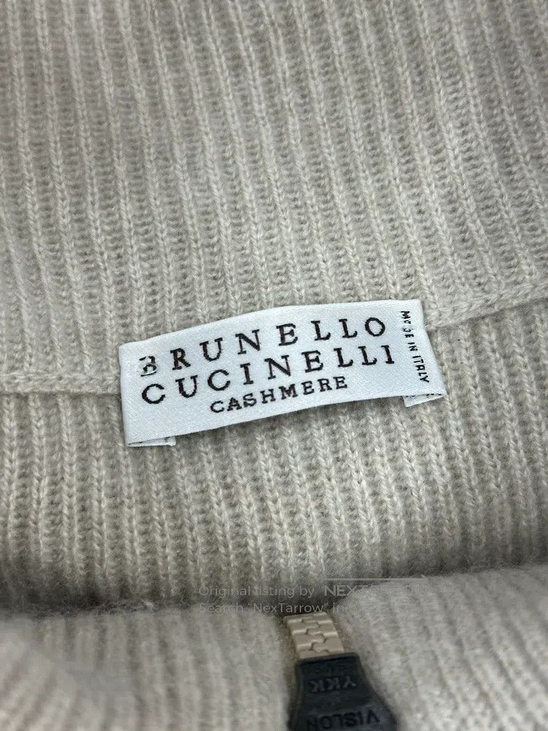 Brunello Cucinelli Brunello Cucinelli Collar Cashmere Sweater Long Sleeve Top Size M / US 6-8 / IT 42-44 - 4 Thumbnail