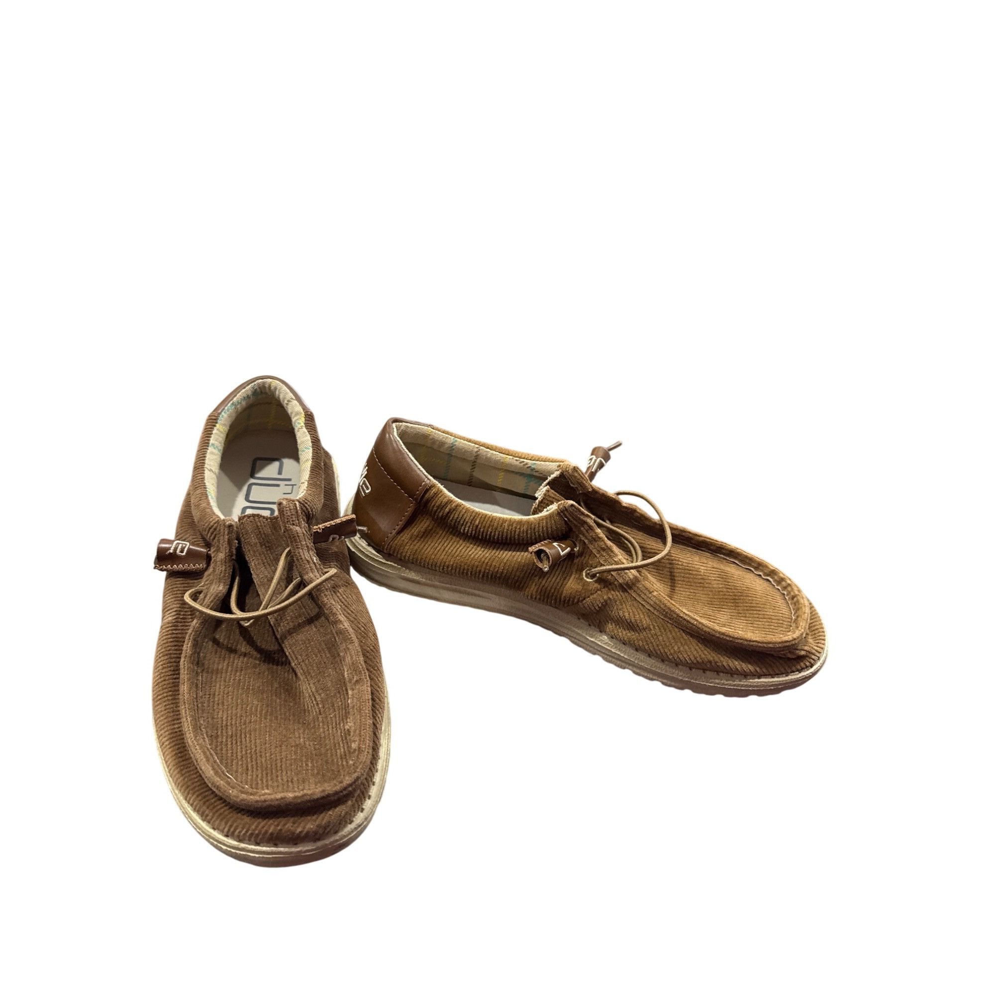 Other Hey Dude Wally Mens Brown Corduroy Slip-On Casual Shoes Size Size US 8 / EU 41 - 1 Thumbnail