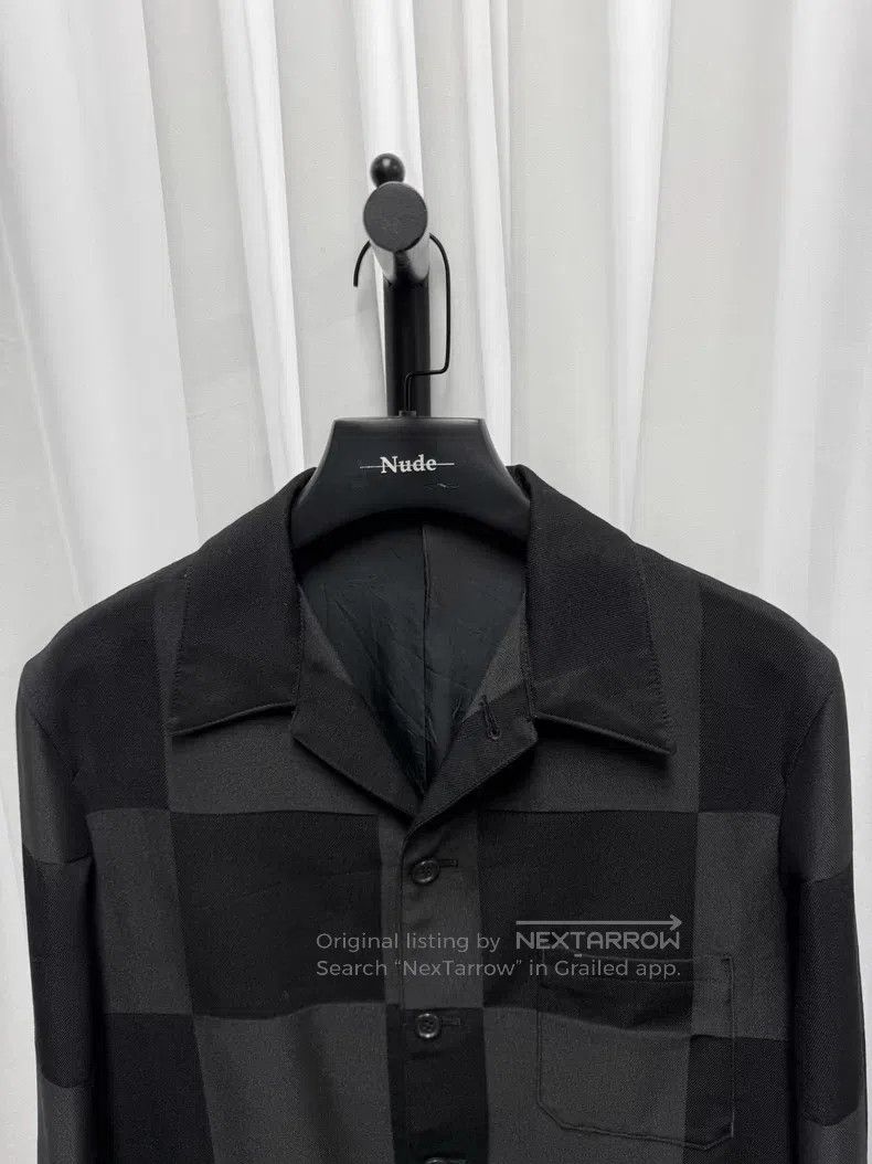 Yohji Yamamoto YOHJI YAMAMOTO Plaid Wool Patchwork Jacket Size US L / EU 52-54 / 3 - 3 Thumbnail