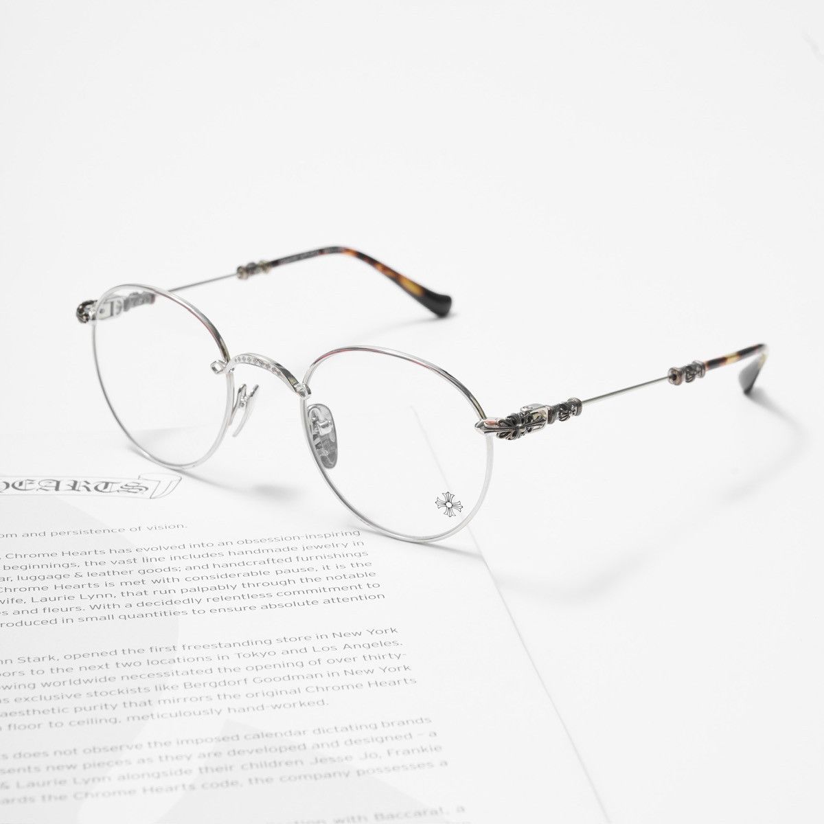 Chrome Hearts CHROME HEARTS BUBBA - A SHINY SILVER - PLASTIC GLASSES Size ONE SIZE - 1 Thumbnail