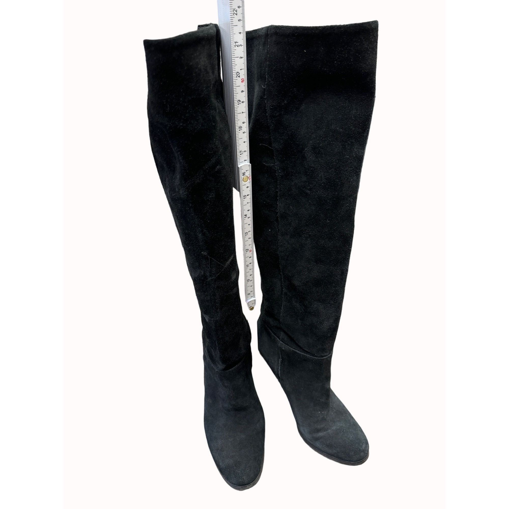 Sam Edelman Sam Edelman women’s black leather OTK boots size 7.5m SKU 62 Size US 7.5 / IT 37.5 - 1 Thumbnail