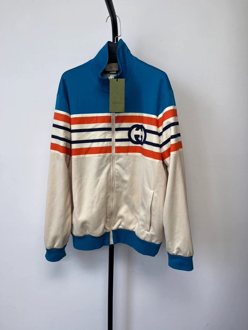 Dior Dior SS23 Interlocking Double G Striped Zipper Long Sleeve Size US M / EU 48-50 / 2 - 1 Thumbnail