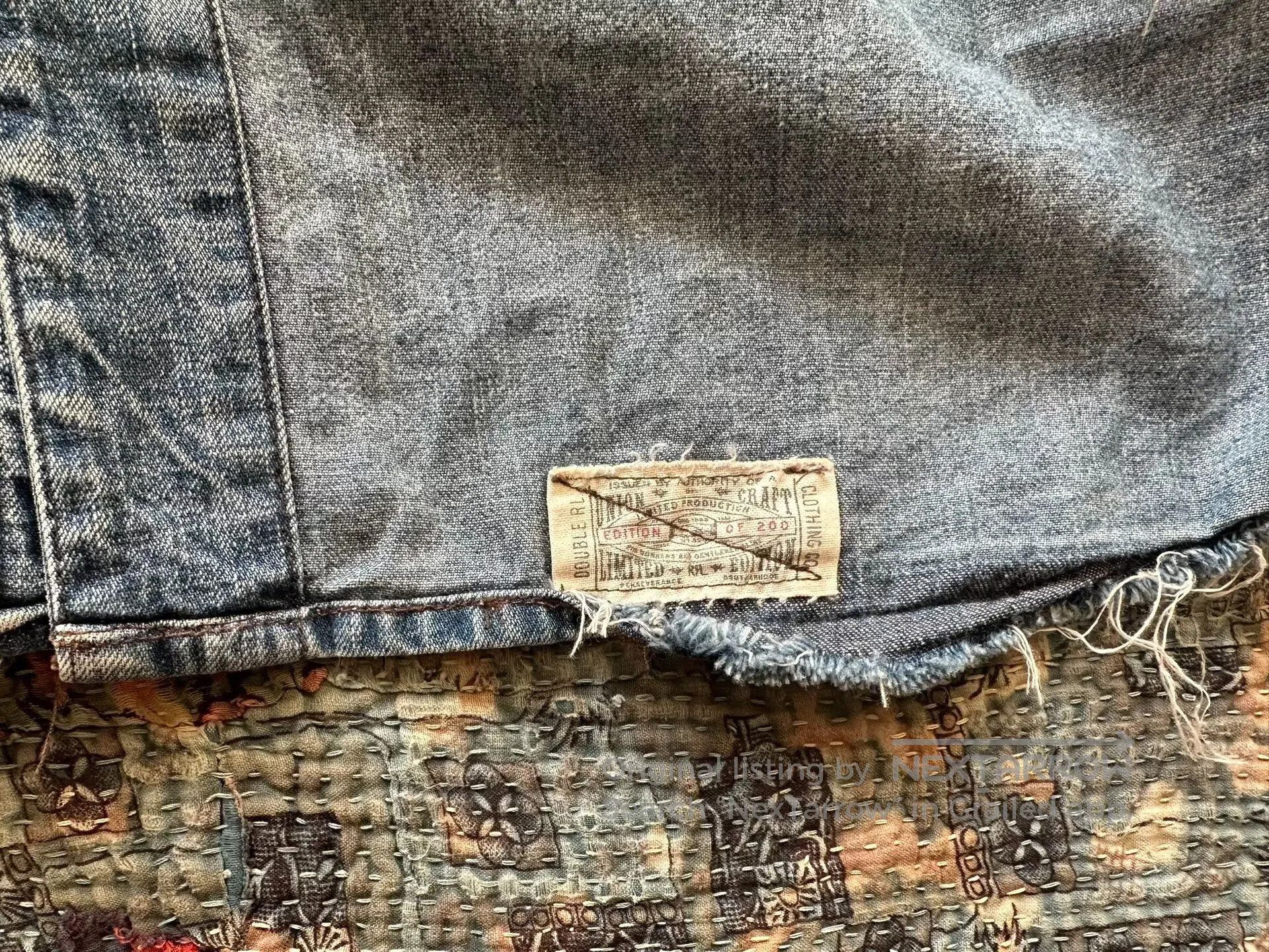 RRL Ralph Lauren RRL Vintage Distressed Denim Shirt. Size US L / EU 52-54 / 3 - 5 Thumbnail