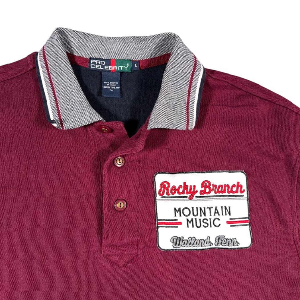 Vintage VINTAGE Pro Celebrity Red Mountain Music Polo Shirt Adult LARGE Signed 90s Rockу Branch Tennessee Mens Size US M / EU 48-50 / 2 - 2 Thumbnail