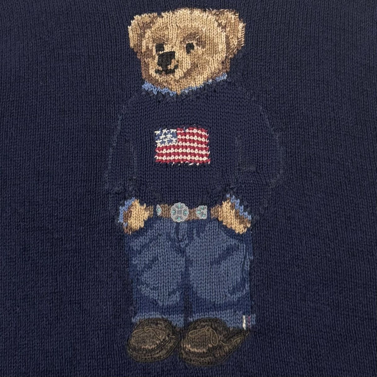 Polo Ralph Lauren Polo Ralph Lauren Bear Knit Sweater Size US L / EU 52-54 / 3 - 3 Thumbnail