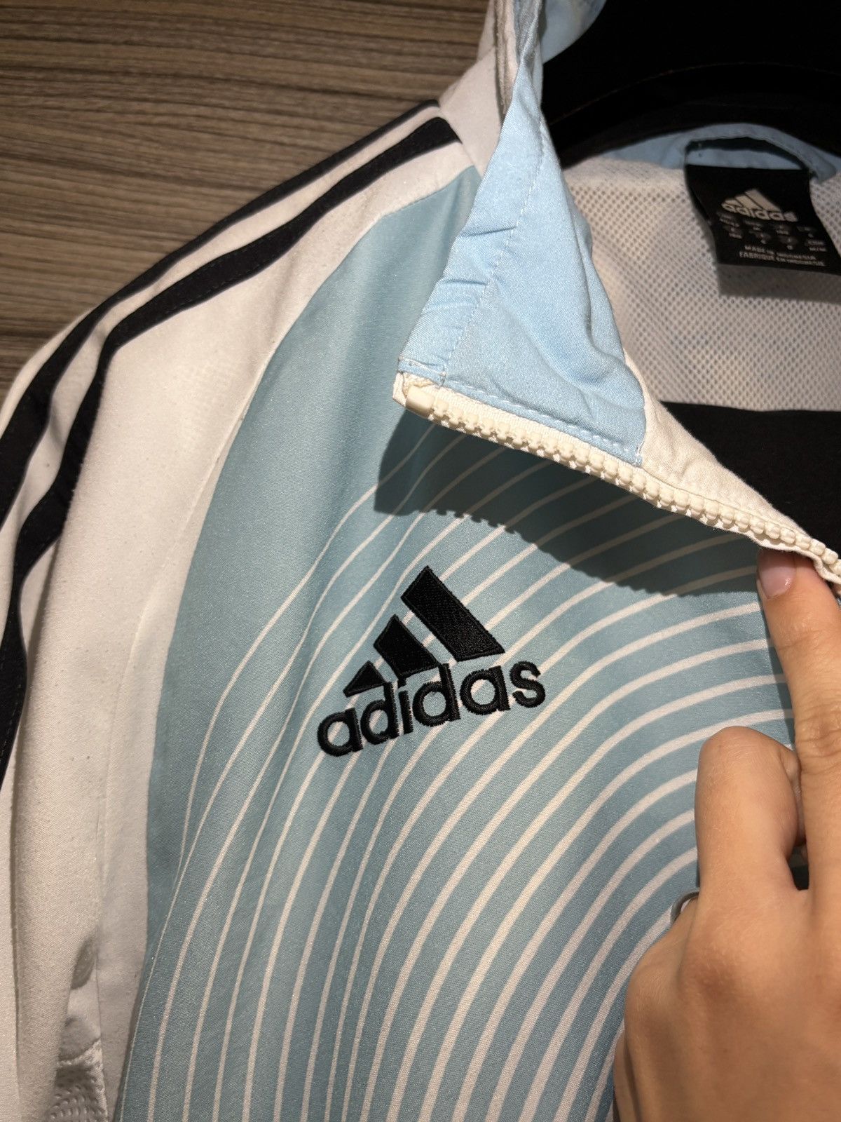Adidas Argentina 2006 Tracksuit Training Jacket AFA M World Cup New Size 42L - 6 Thumbnail