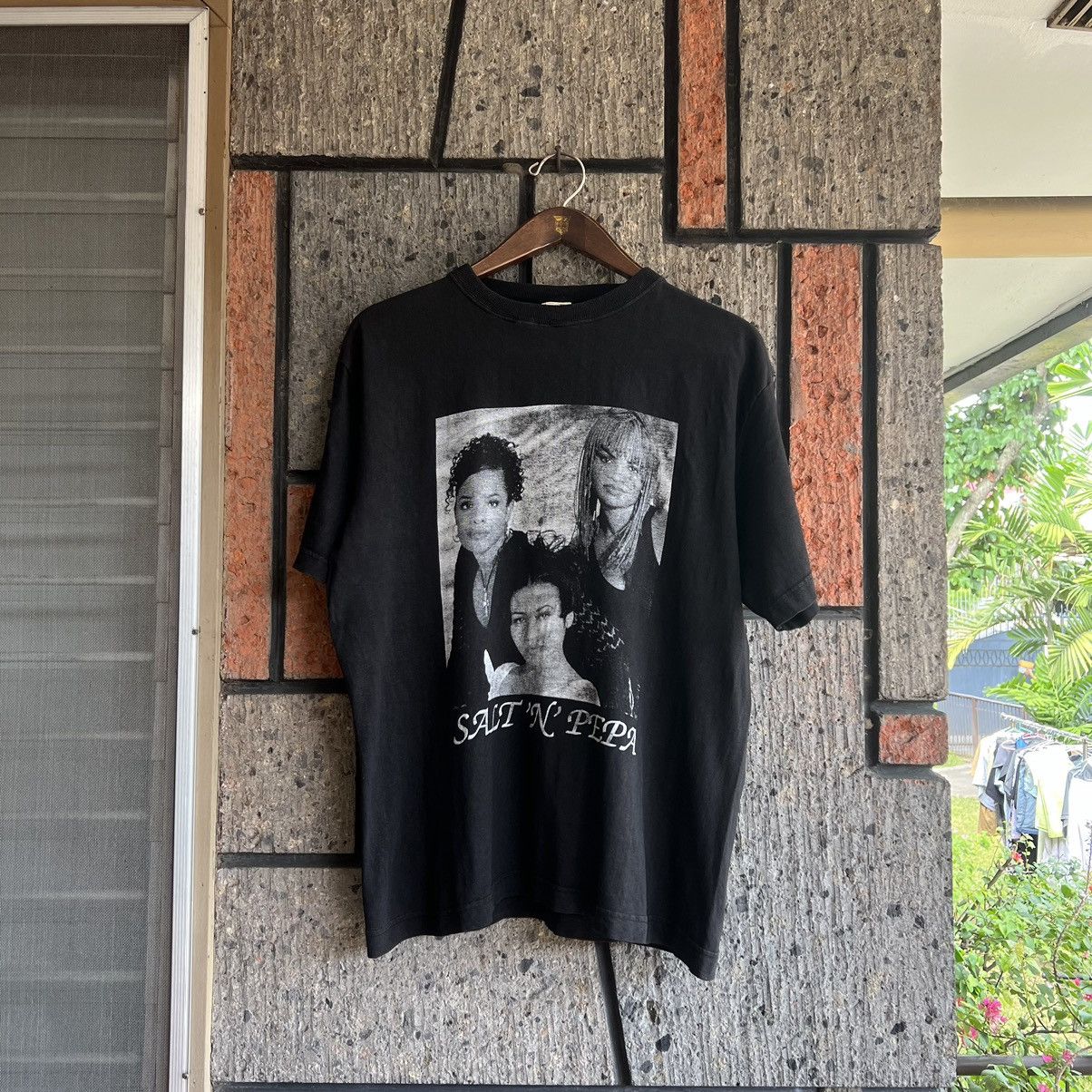 Rap Tees × Vintage VTG ‘90s Salt-N-Pepa Whatta Man Rap Tee Shirt 2pac Nas Tupac Size US L / EU 52-54 / 3 - 11 Thumbnail