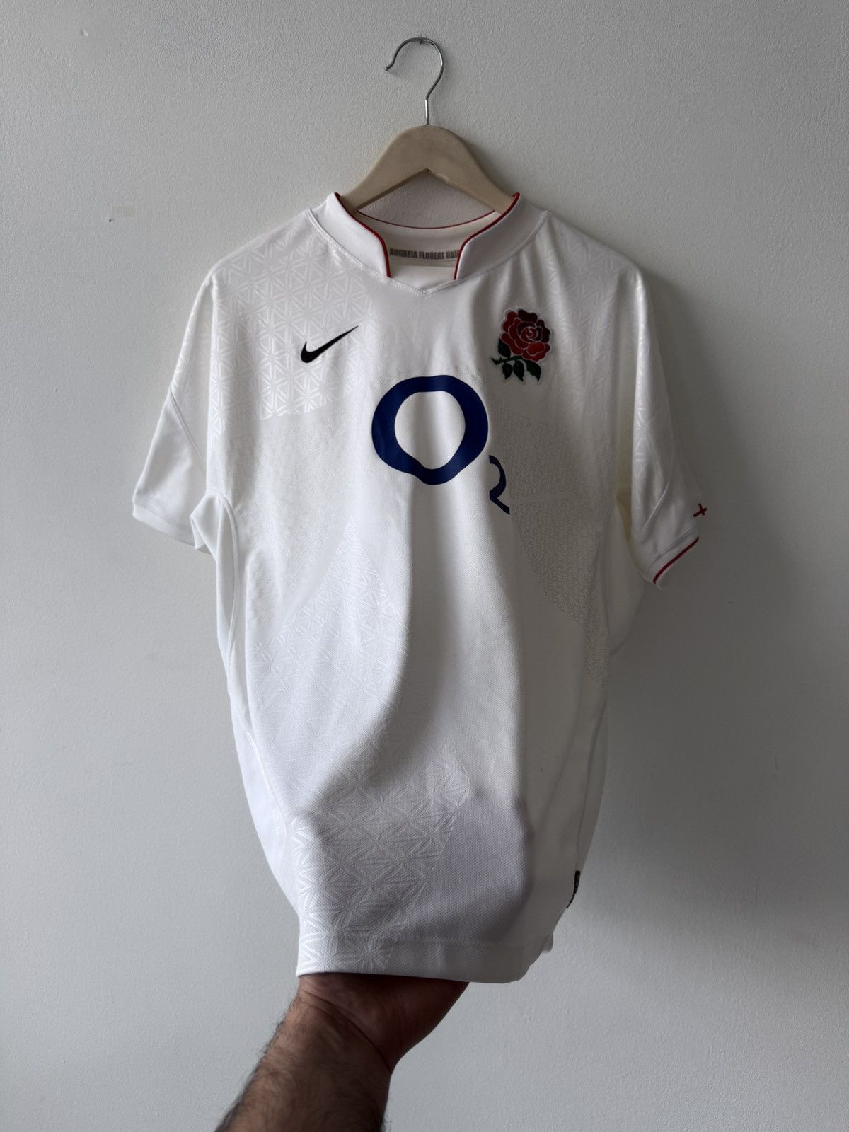 Nike Nike England Rugby Home Jersey 2009-2010 White Vintage Size US L / EU 52-54 / 3 - 5 Thumbnail