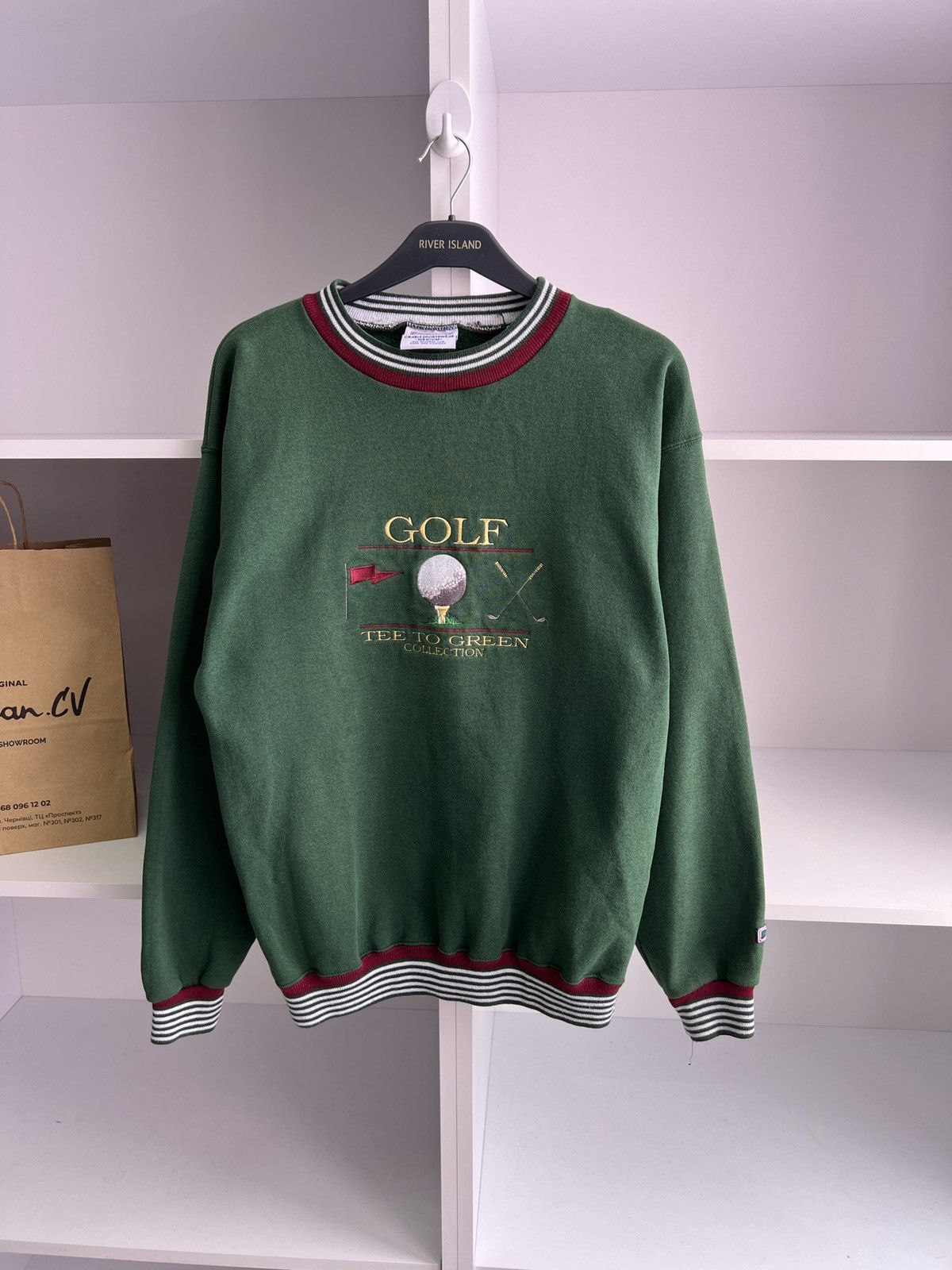 Designer × Vintage Vintage Golf Tee To Green Collection Sweatshirt Size US M / EU 48-50 / 2 - 5 Thumbnail