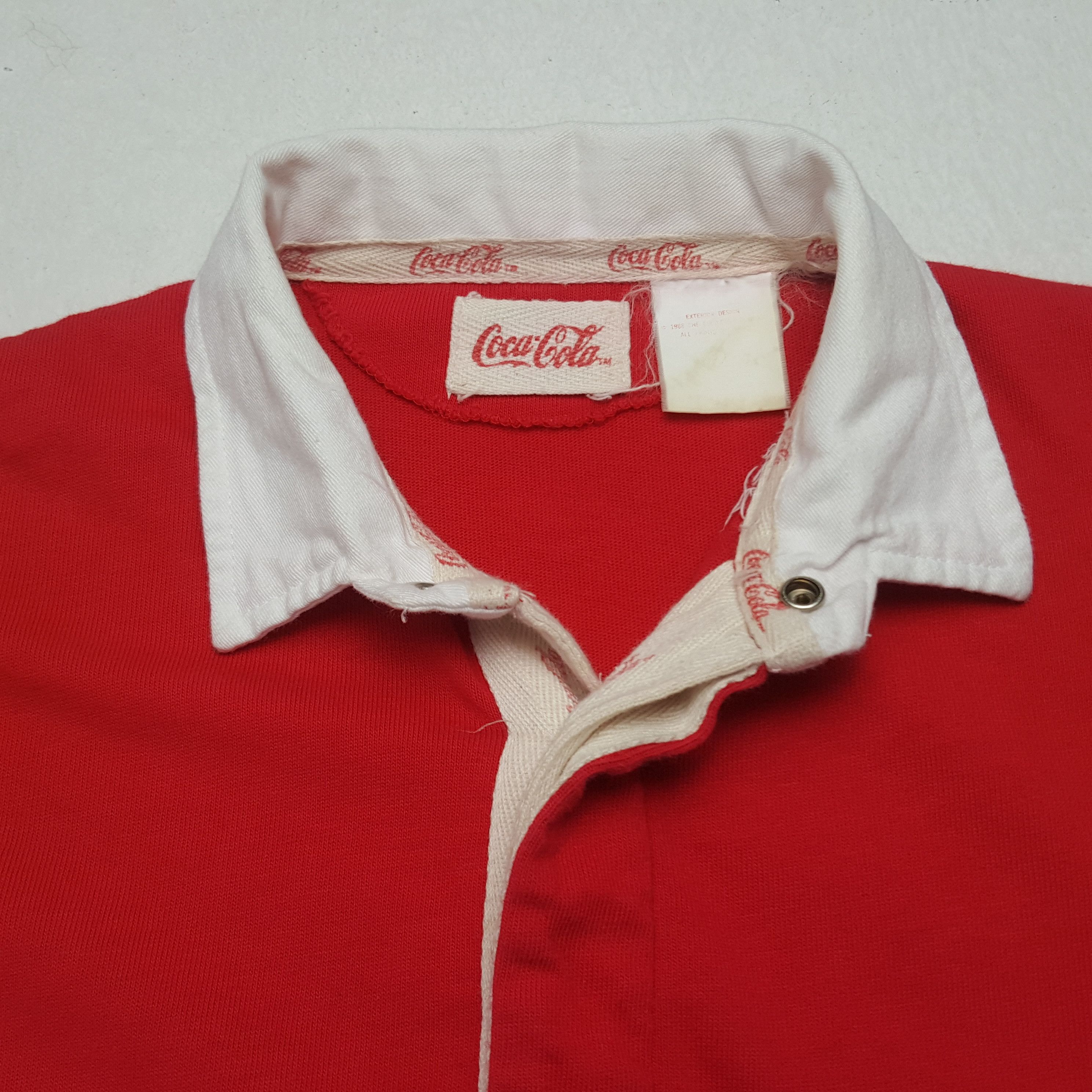 Coca Cola × Vintage Vintage Coca Cola American Soda Drink Rugby Polos Size US M / EU 48-50 / 2 - 4 Thumbnail