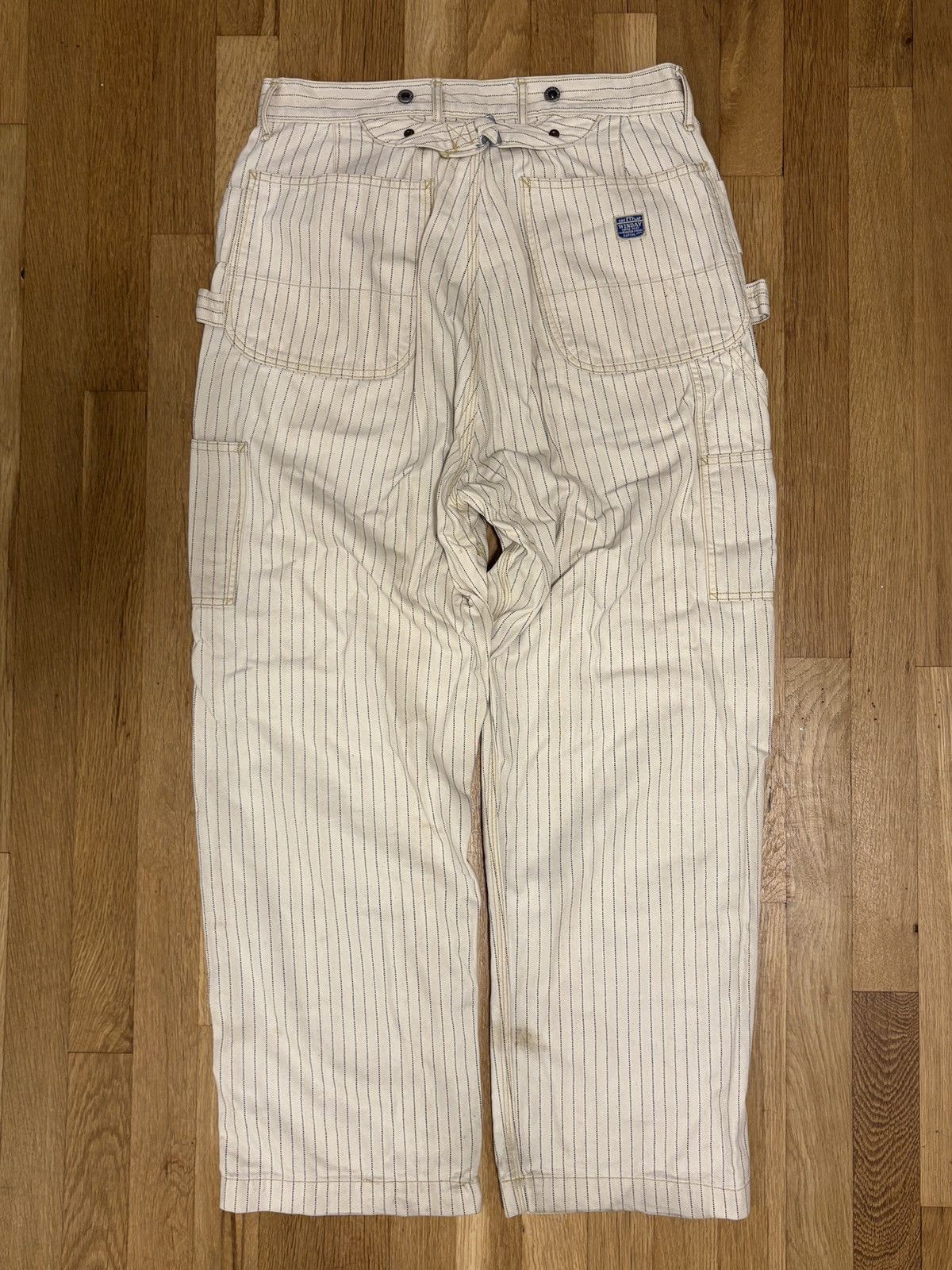 Kapital × Kapital Kountry Kapital Hickory Stripe Lumber Pants Size US 32 / EU 48 - 2 Thumbnail
