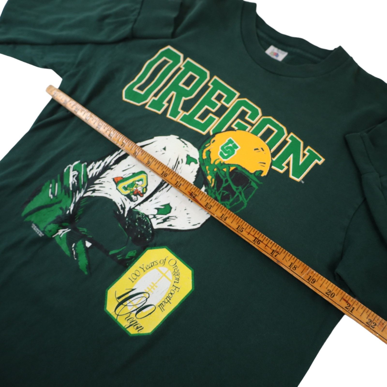 NCAA × Vintage Vintage Oregon Ducks 100yr Anniversary Graphic T Shirt Size US L / EU 52-54 / 3 - 6 Thumbnail