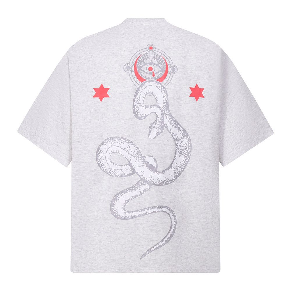 Japanese Brand American Retro Loose-Fit Casual T-Shirt with Snake Graphic Size US M / EU 48-50 / 2 - 1 Thumbnail