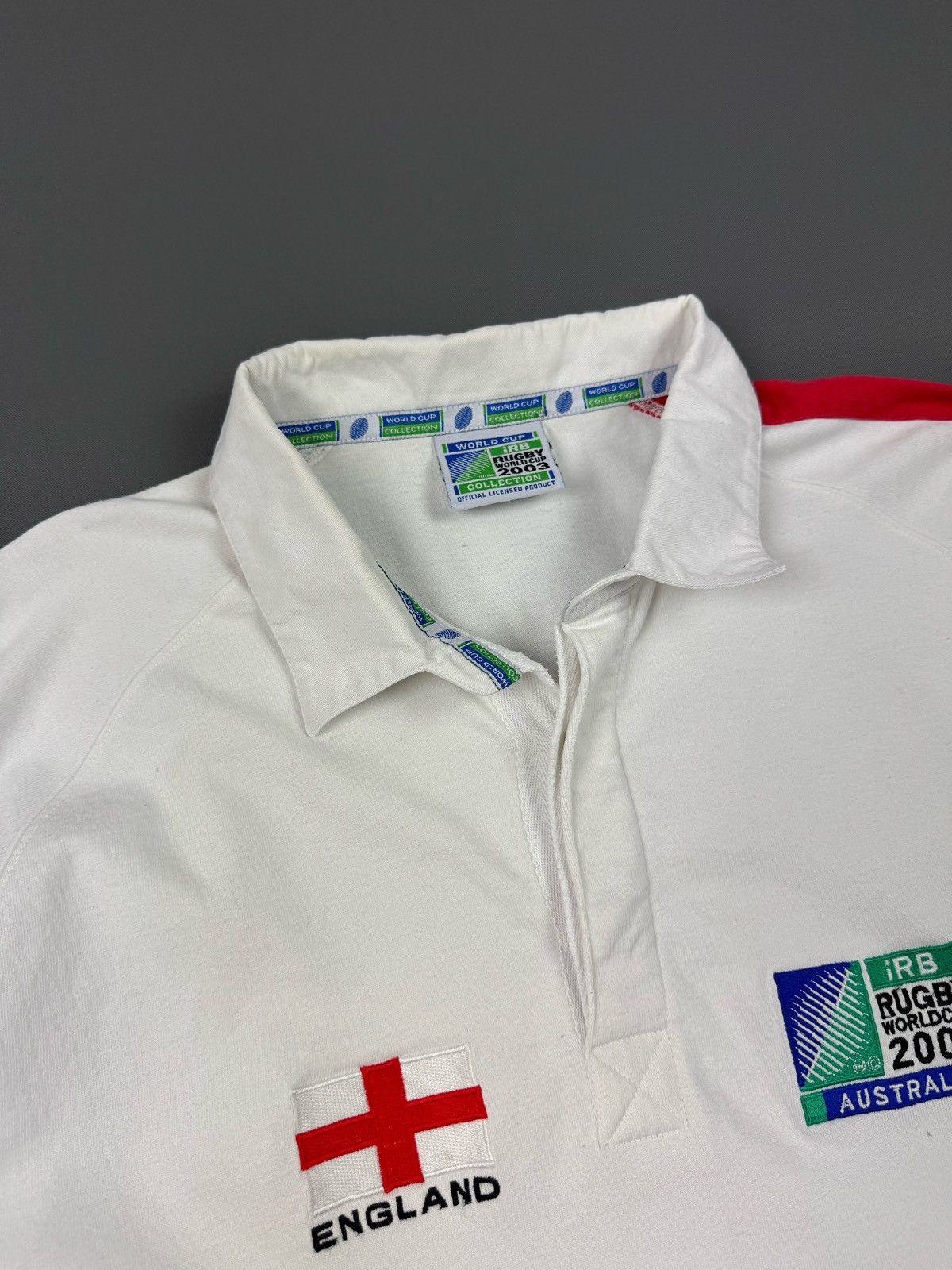 Vintage Vintage England World Cup 2003 Australia Rugby Polo Size US L / EU 52-54 / 3 - 8 Thumbnail