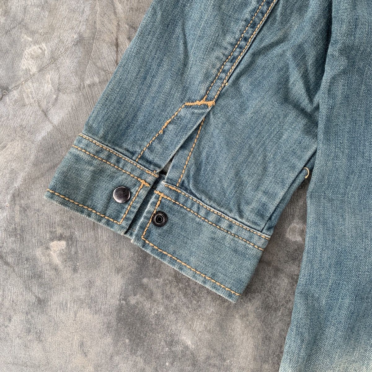 Tornado Mart Tornado Mart Mud Wash Roll Up Chambray Shirt Size US L / EU 52-54 / 3 - 12 Thumbnail