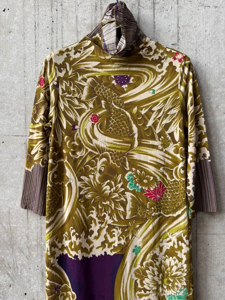 Kenzo KENZO Mid-century carp print net gauze dress Size XS / US 0-2 / IT 36-38 - 3 Thumbnail