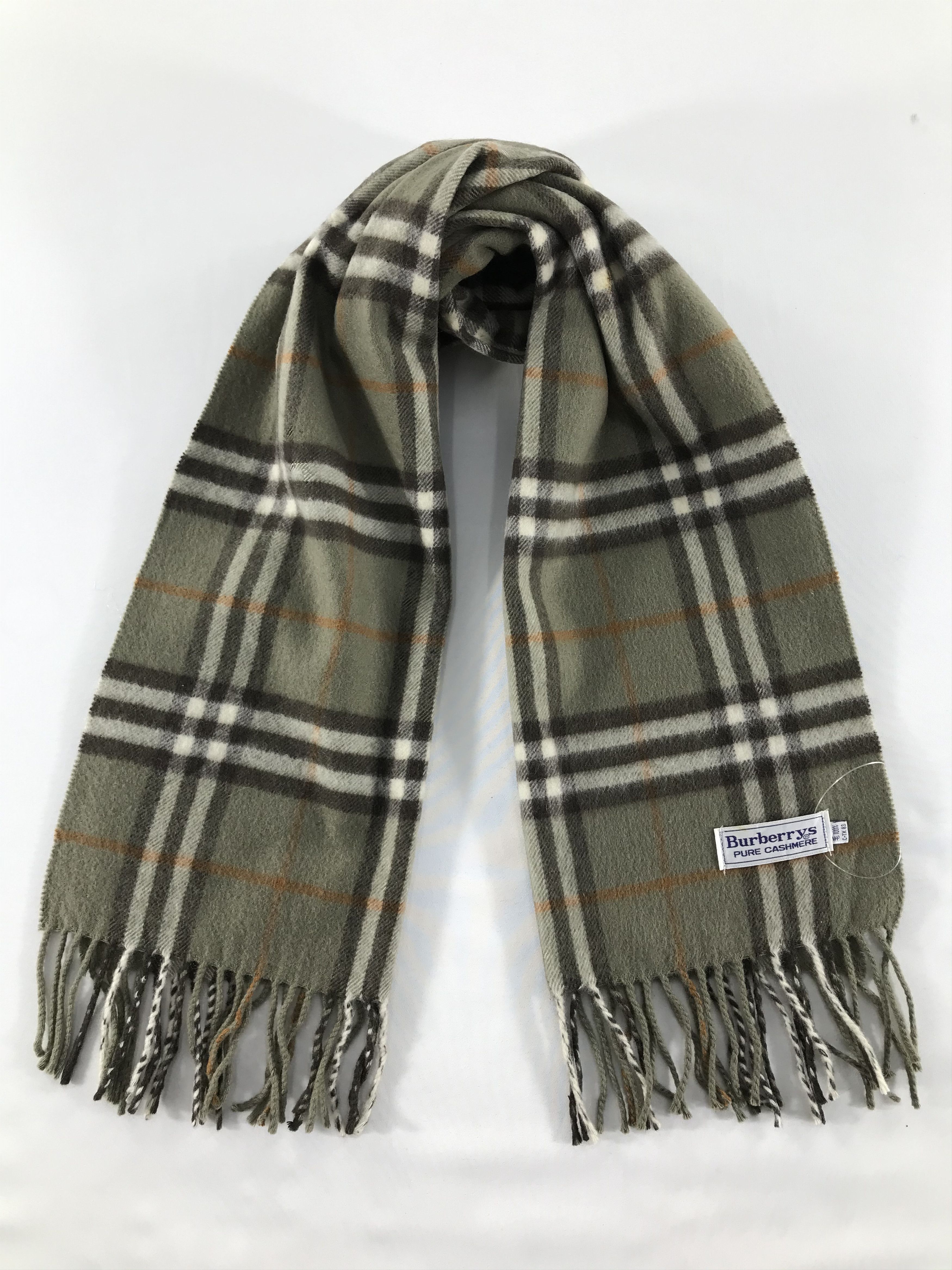 Vintage Burberry Scarf/Muffler/Neckwear MF1594