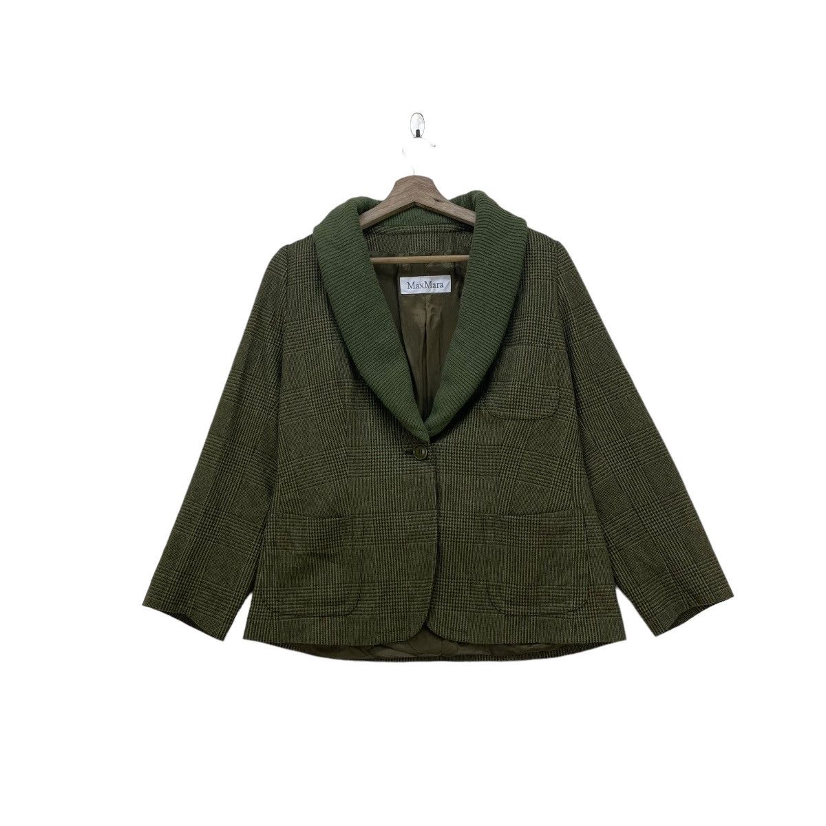 Max Mara Luxury Brand Max Mara Drape Shawl Collar Jacket Size M / US 6-8 / IT 42-44 - 1 Thumbnail