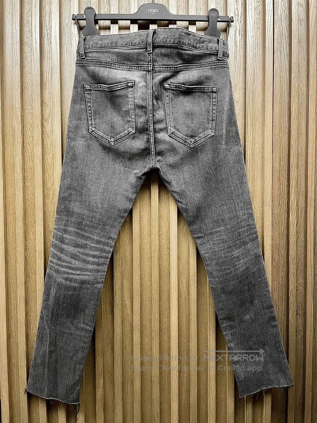 Balenciaga Gray Distressed Denim Jeans Size 30. Size US 30 / EU 46 - 4 Thumbnail