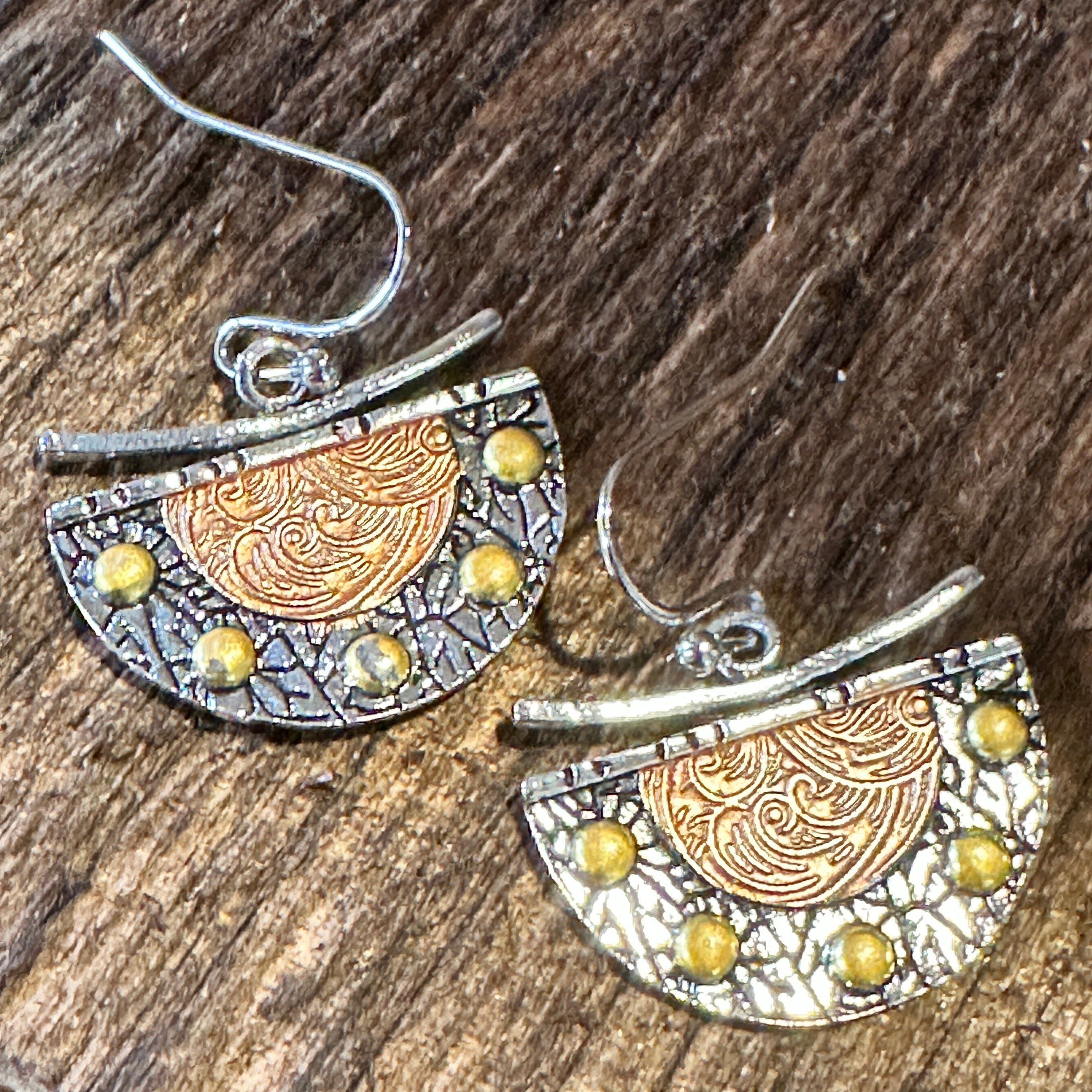 Other Handcrafted Bohemian Chic Copper Dangle Earring, Retro Ethni Size ONE SIZE - 7 Thumbnail
