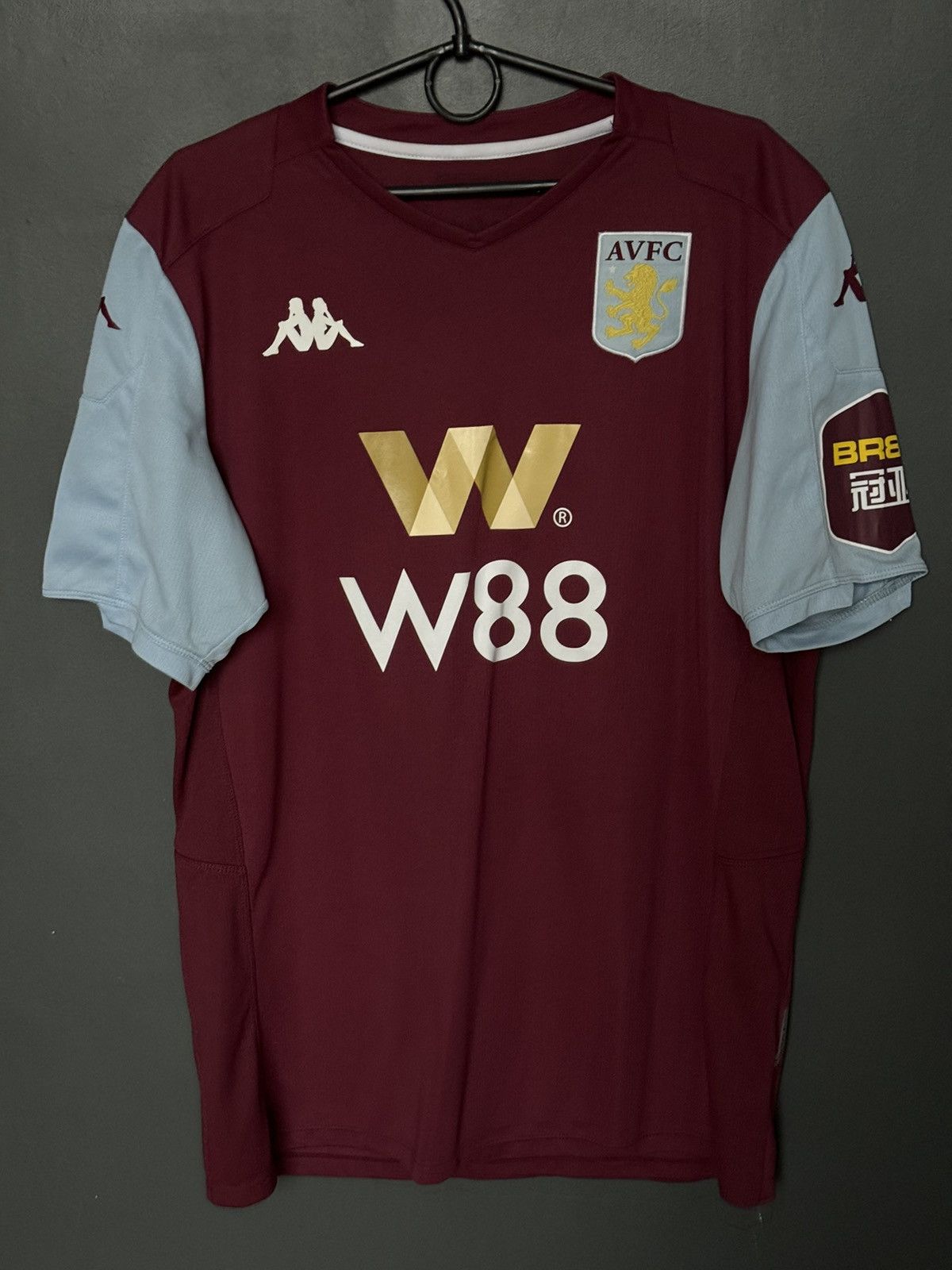 Kappa Aston Villa 19/20 Home Football Jersey Size US XL / EU 56 / 4 - 1 Thumbnail