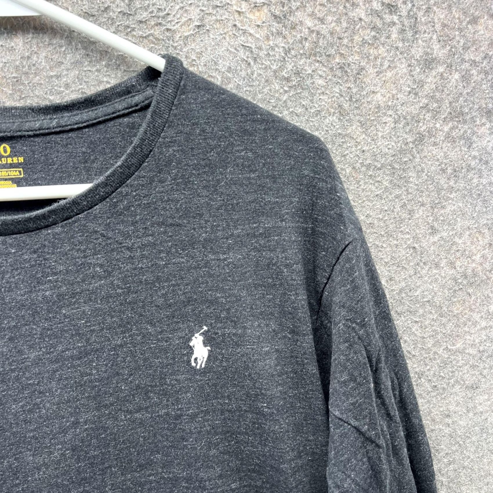Polo Ralph Lauren Polo Ralph Lauren Shirt Mens XL Gray Long Sleeve Crewneck Cotton Logo Pony Size US XL / EU 56 / 4 - 6 Thumbnail